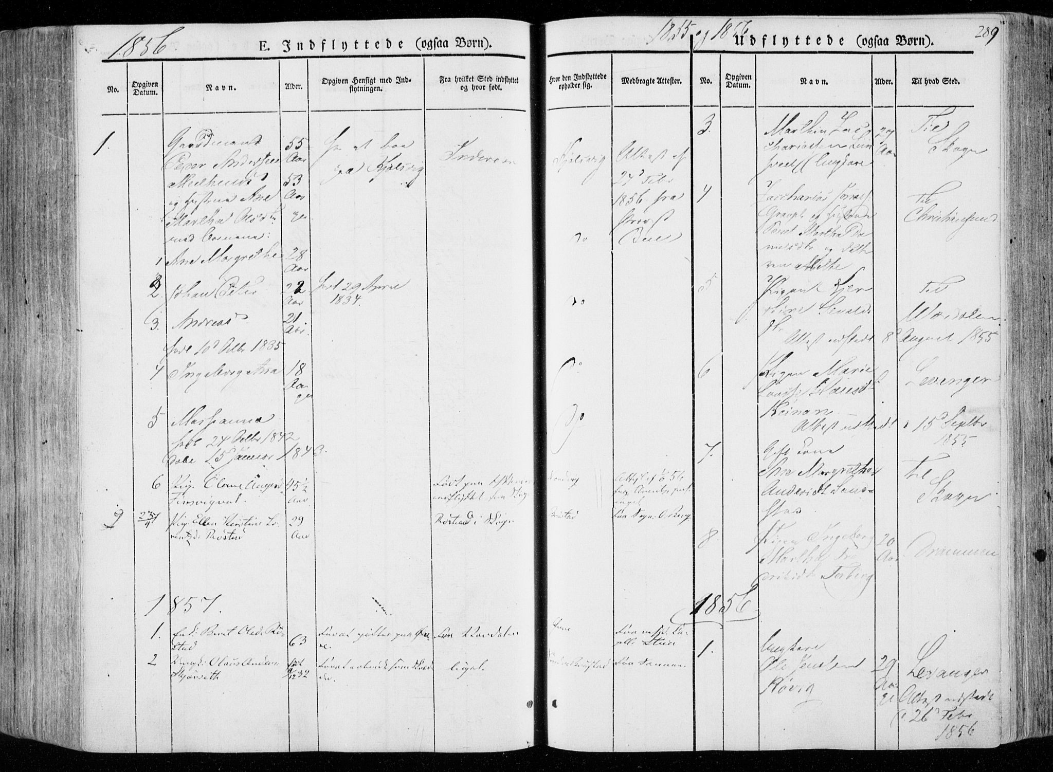 Ministerialprotokoller, klokkerbøker og fødselsregistre - Nord-Trøndelag, AV/SAT-A-1458/722/L0218: Parish register (official) no. 722A05, 1843-1868, p. 289