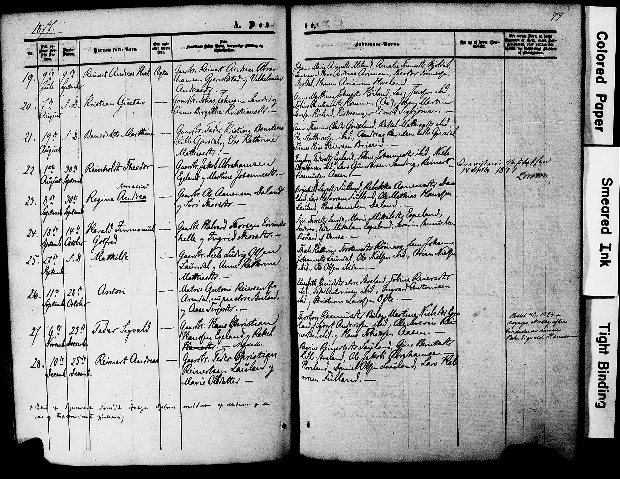 Herad sokneprestkontor, AV/SAK-1111-0018/F/Fa/Faa/L0005: Parish register (official) no. A 5, 1853-1886, p. 79