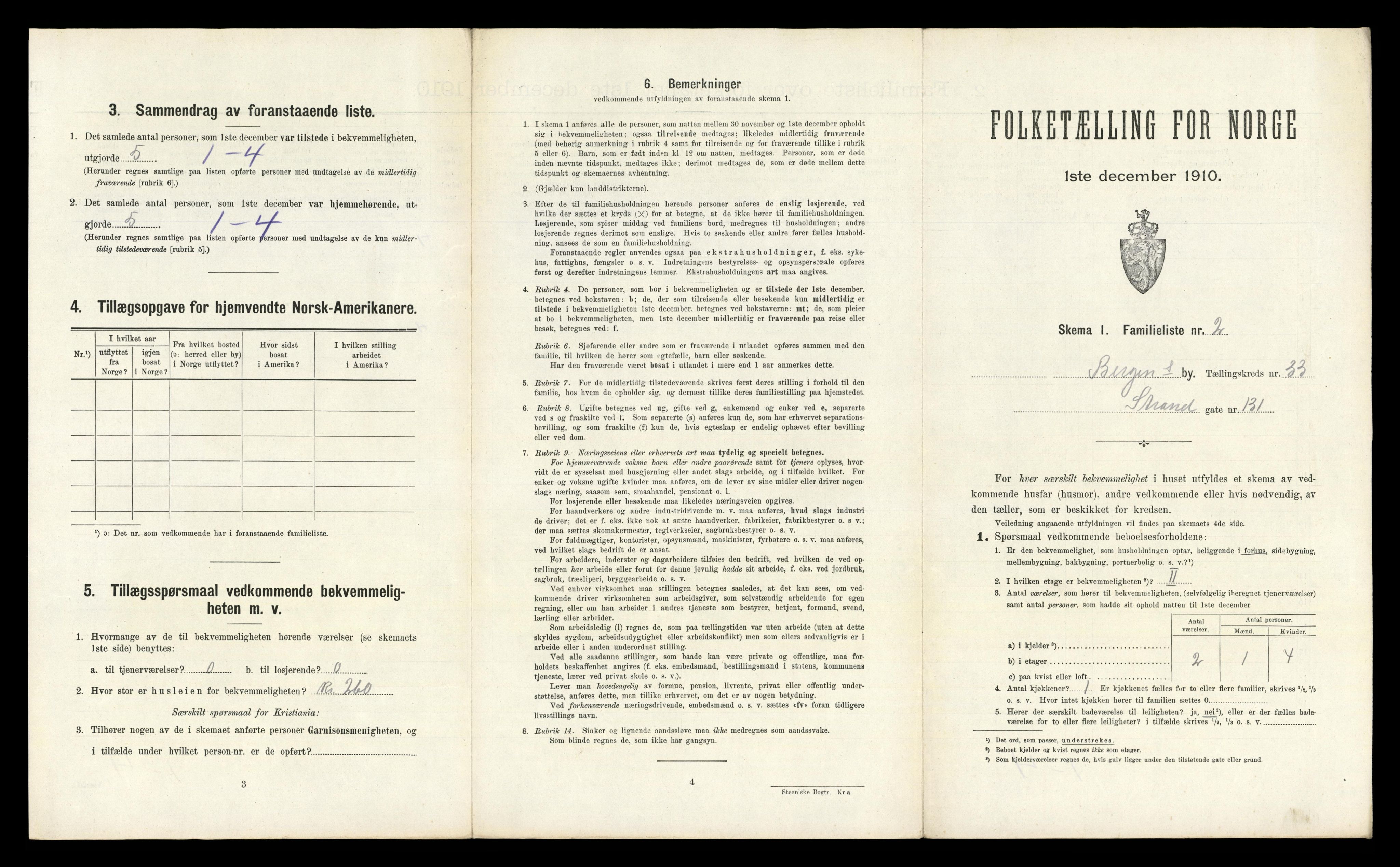 RA, 1910 census for Bergen, 1910, p. 10937