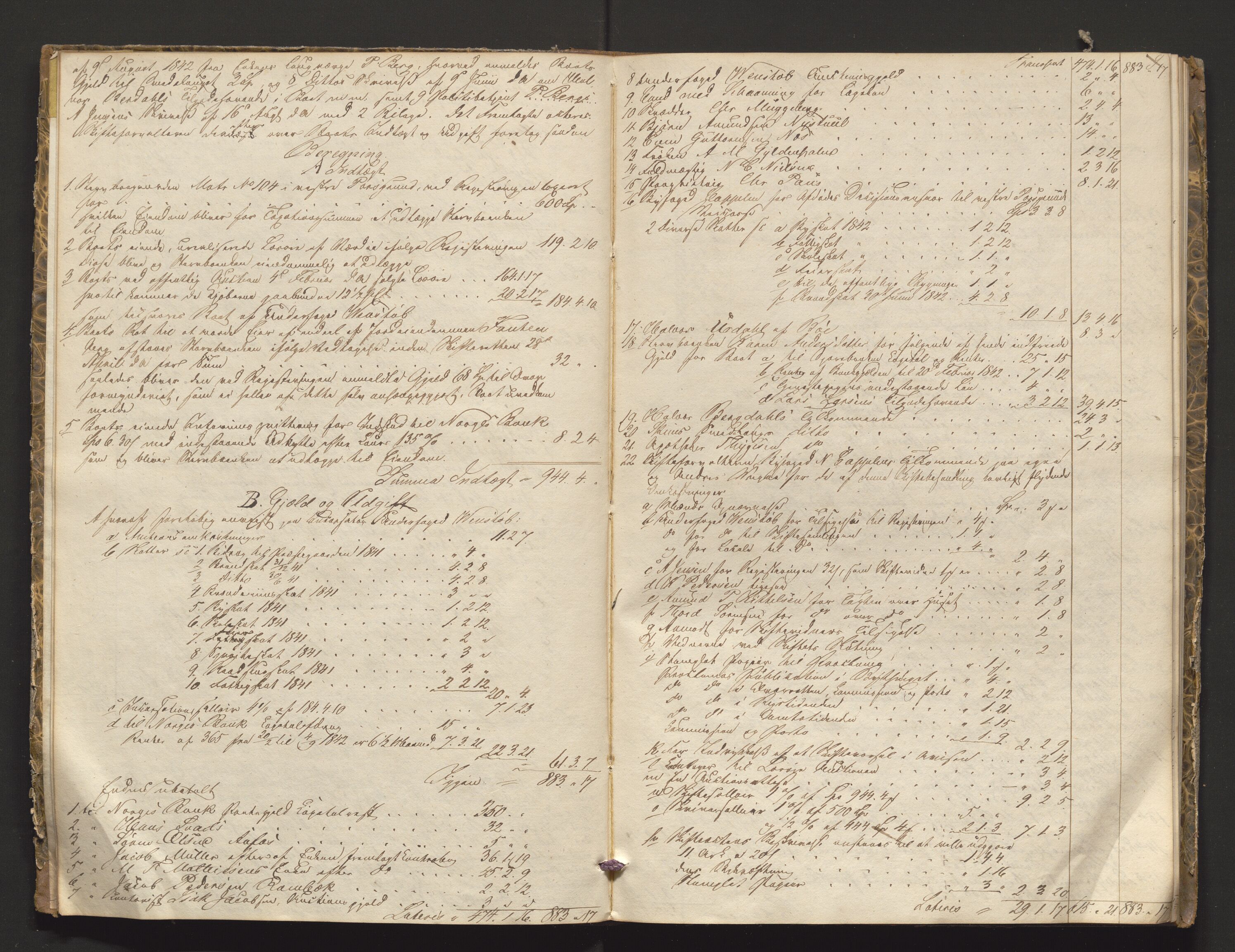 Porsgrunn byfogd, AV/SAKO-A-106/H/Hb/L0004: Skifteprotokoll, 1842-1844, p. 8-9