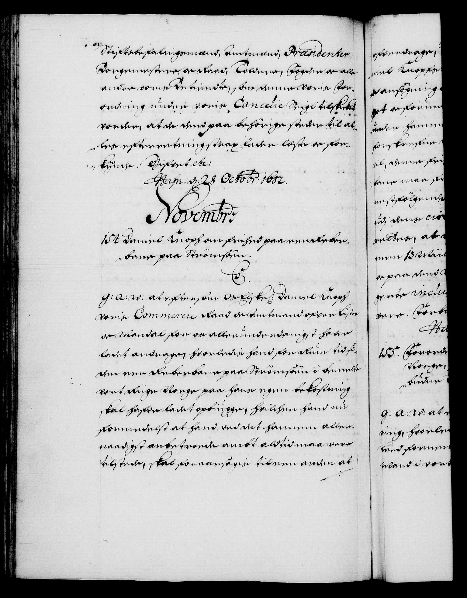 Danske Kanselli 1572-1799, RA/EA-3023/F/Fc/Fca/Fcaa/L0013: Norske registre (mikrofilm), 1681-1684, p. 253b