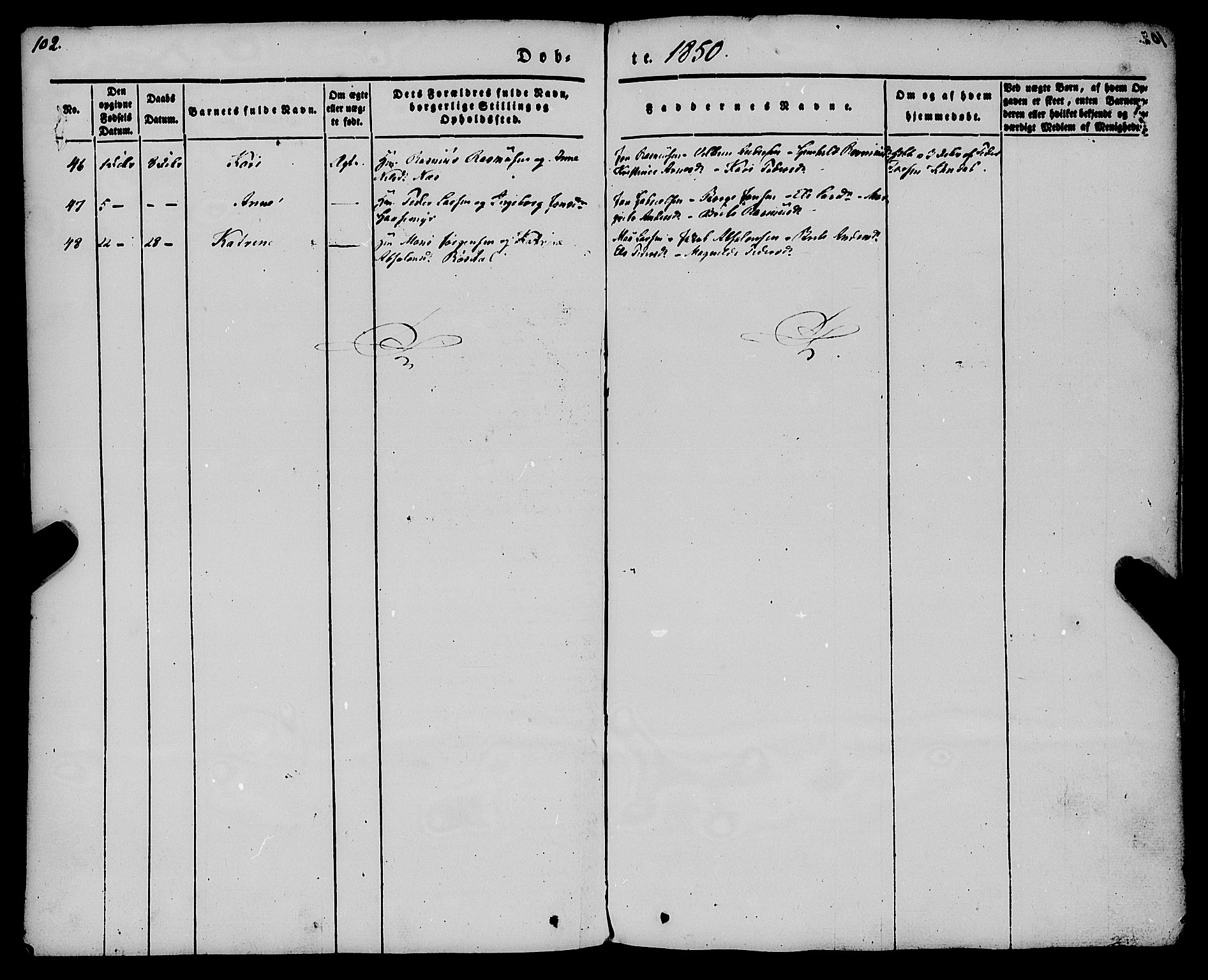 Gloppen sokneprestembete, AV/SAB-A-80101/H/Haa/Haaa/L0008: Parish register (official) no. A 8, 1837-1855, p. 102