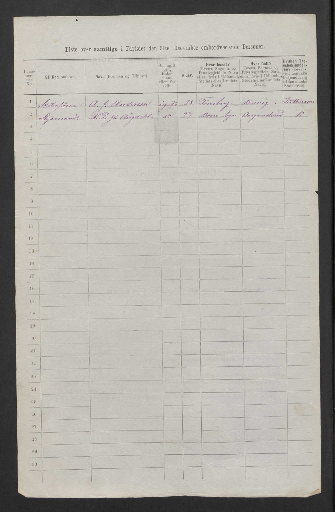 RA, 1875 census, lists of crew on ships: Ships in domestic ports, 1875, p. 198