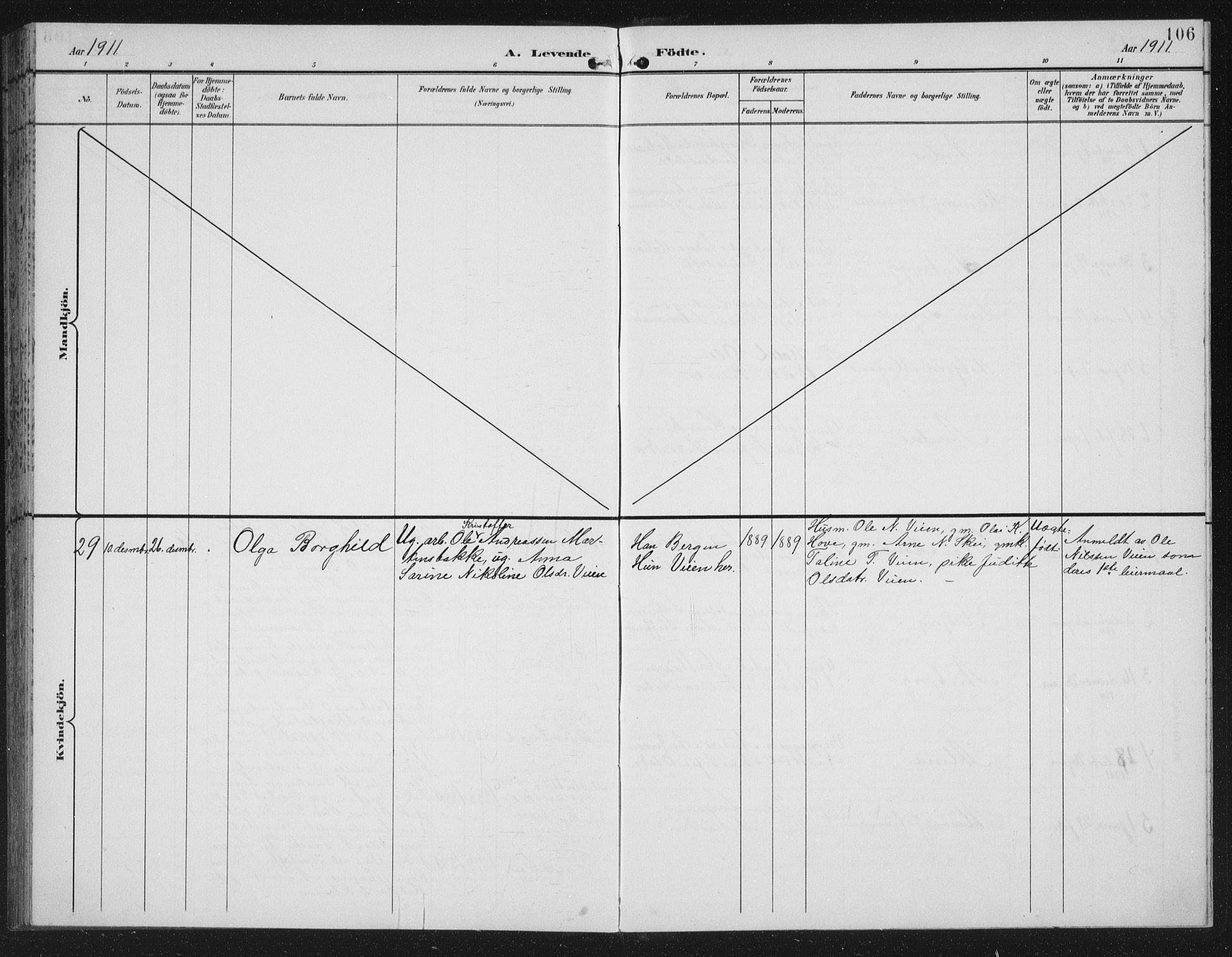 Førde sokneprestembete, AV/SAB-A-79901/H/Hab/Habd/L0004: Parish register (copy) no. D 4, 1896-1913, p. 106