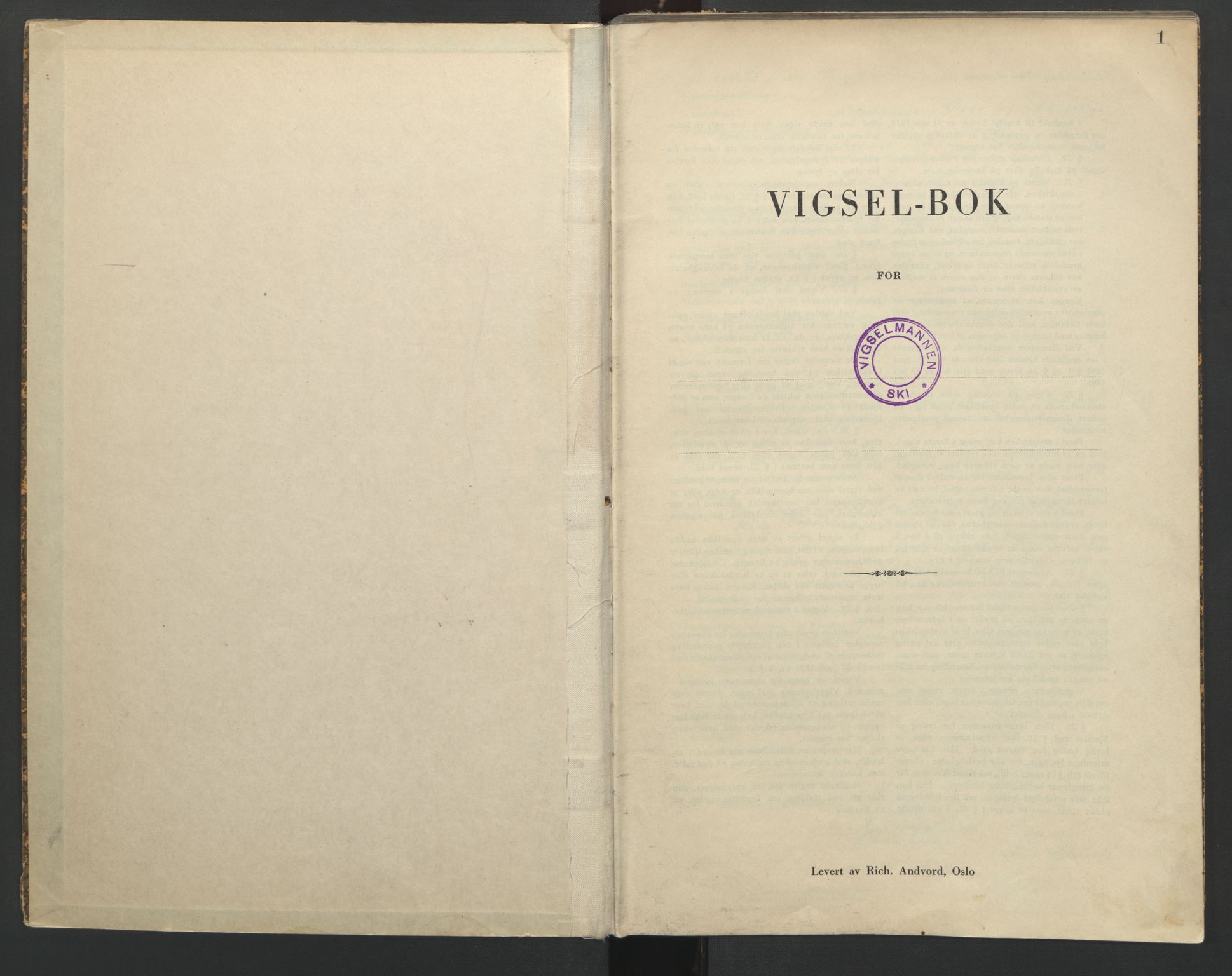 Indre Follo tingrett, AV/SAO-A-10086/L/Lc/L0001: Lysingsbok, 1943-1949, p. 1