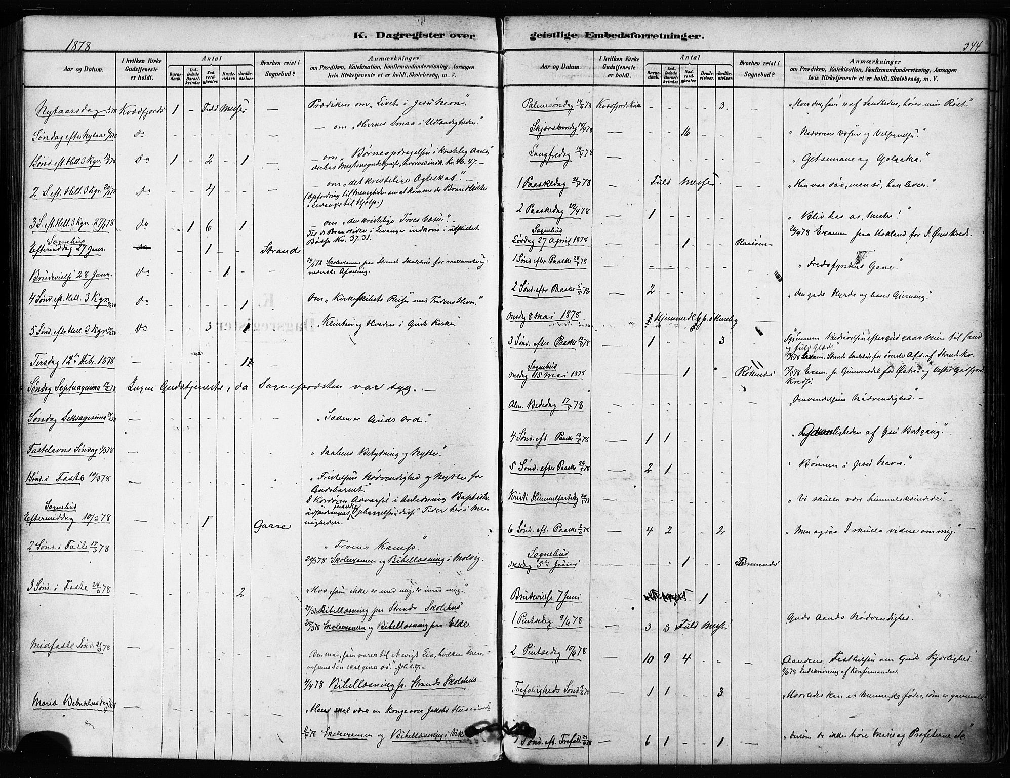 Kvæfjord sokneprestkontor, SATØ/S-1323/G/Ga/Gaa/L0005kirke: Parish register (official) no. 5, 1878-1894, p. 344