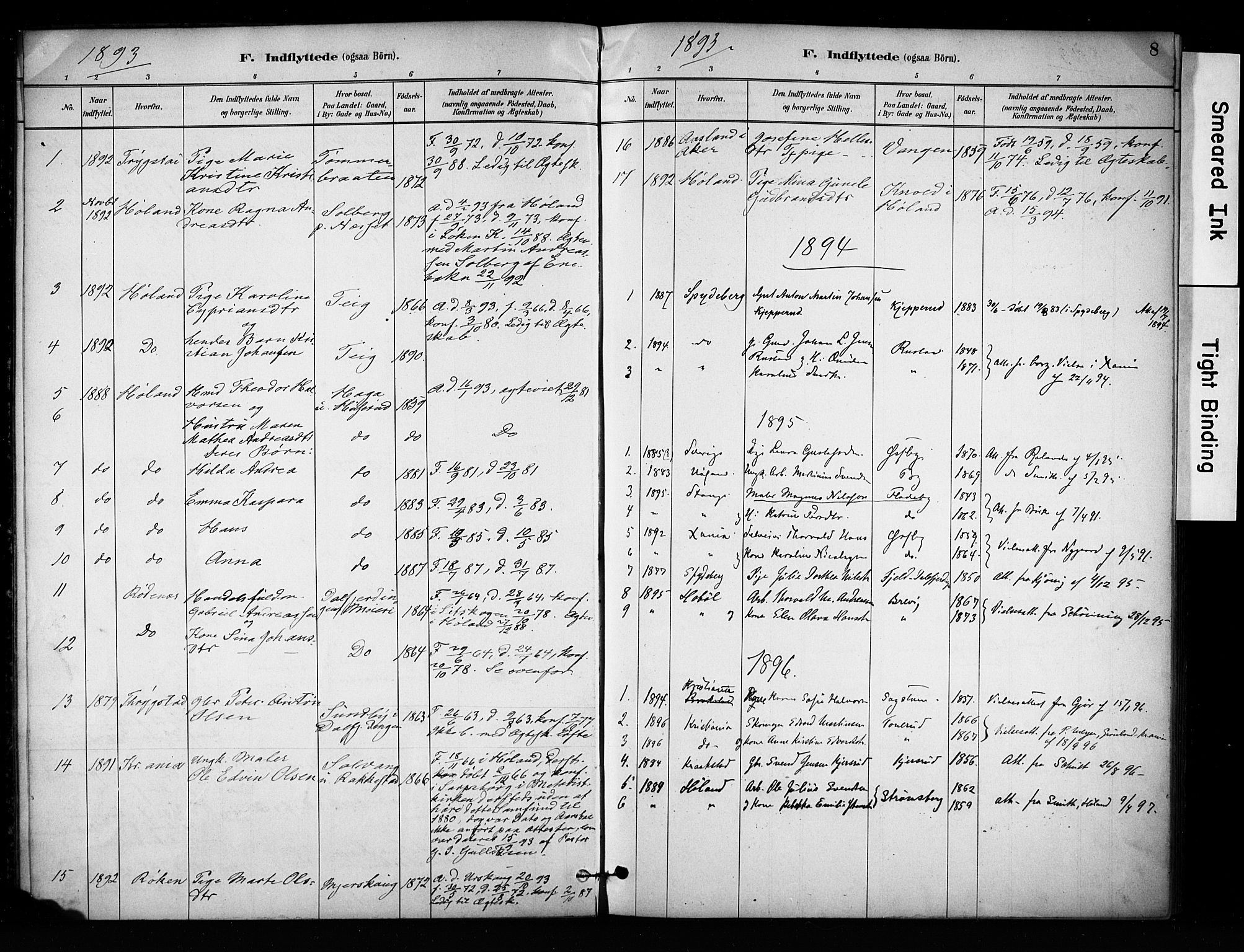 Enebakk prestekontor Kirkebøker, SAO/A-10171c/F/Fa/L0017: Parish register (official) no. I 17, 1881-1919, p. 8