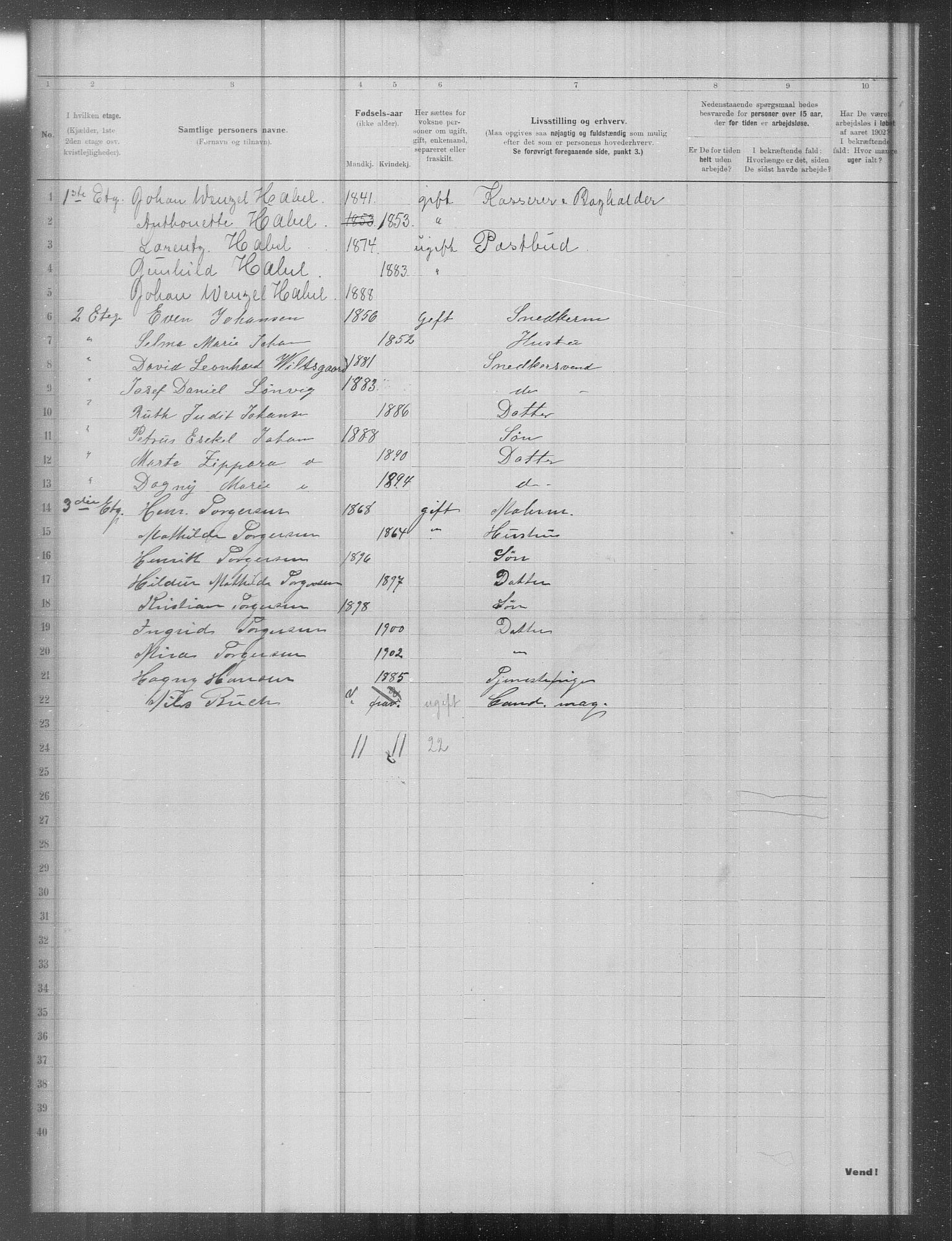 OBA, Municipal Census 1902 for Kristiania, 1902, p. 15028