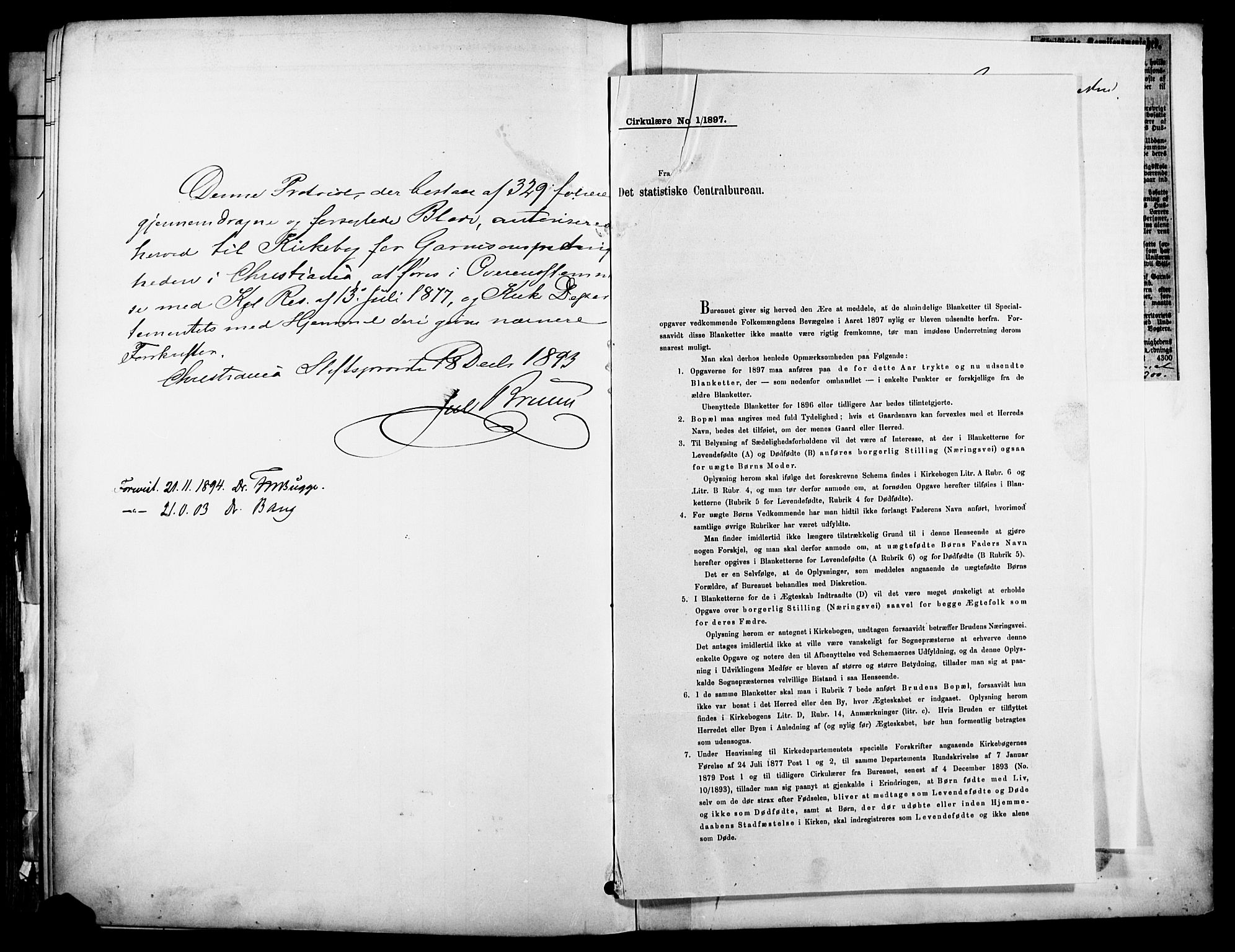 Garnisonsmenigheten Kirkebøker, SAO/A-10846/F/Fa/L0013: Parish register (official) no. 13, 1894-1904