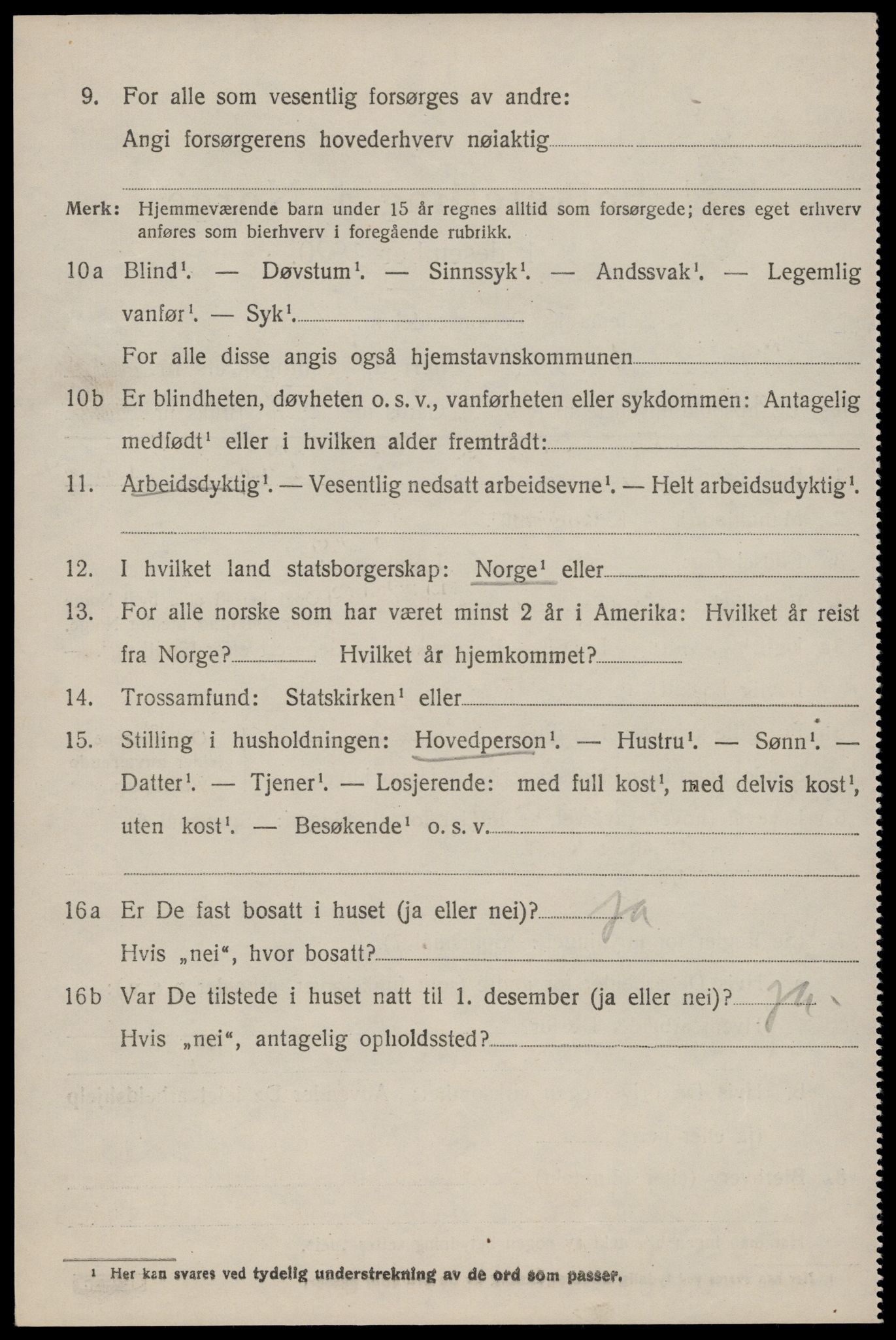 SAST, 1920 census for Hjelmeland, 1920, p. 4140