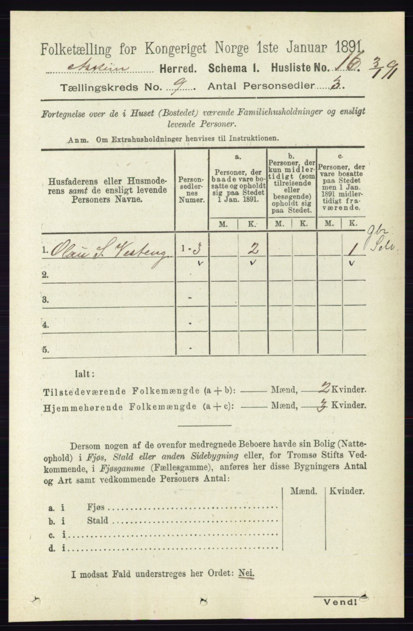 RA, 1891 census for 0124 Askim, 1891, p. 1455