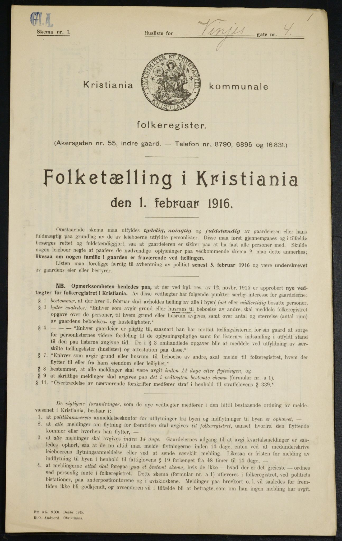 OBA, Municipal Census 1916 for Kristiania, 1916, p. 127402