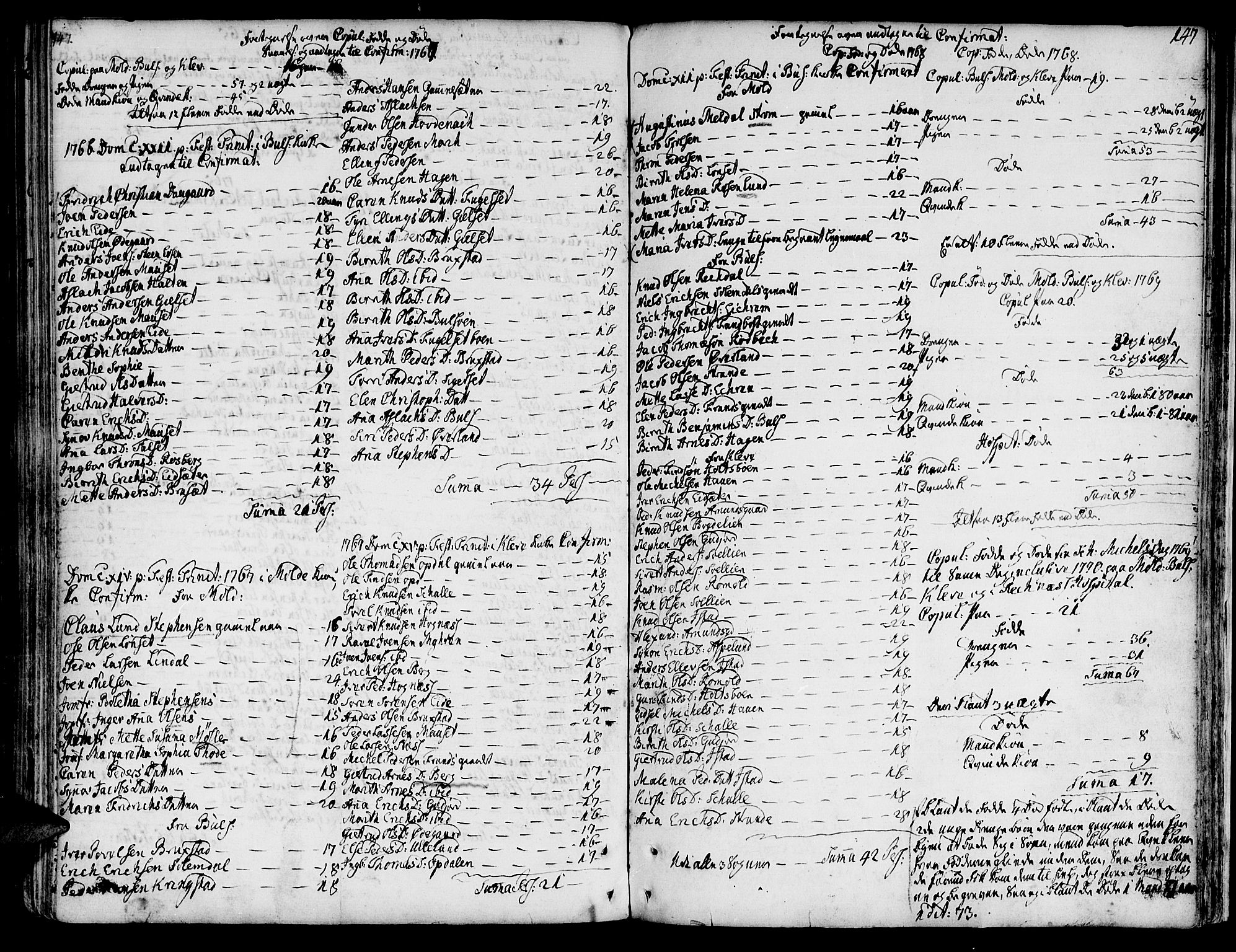 Ministerialprotokoller, klokkerbøker og fødselsregistre - Møre og Romsdal, SAT/A-1454/555/L0648: Parish register (official) no. 555A01, 1759-1793, p. 147