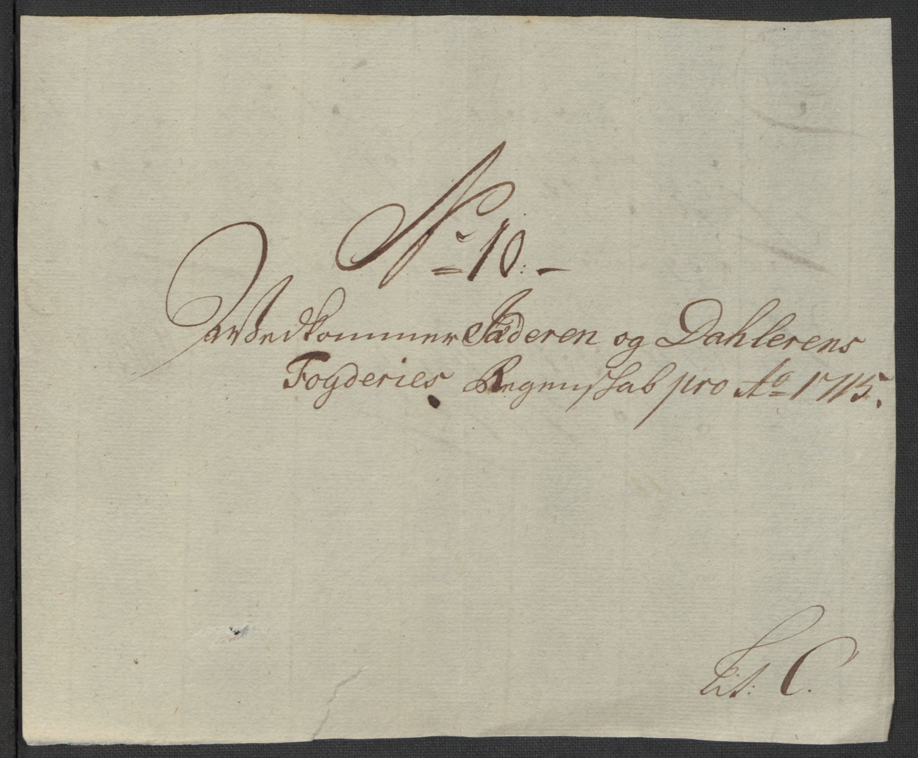 Rentekammeret inntil 1814, Reviderte regnskaper, Fogderegnskap, RA/EA-4092/R46/L2740: Fogderegnskap Jæren og Dalane, 1715-1716, p. 57