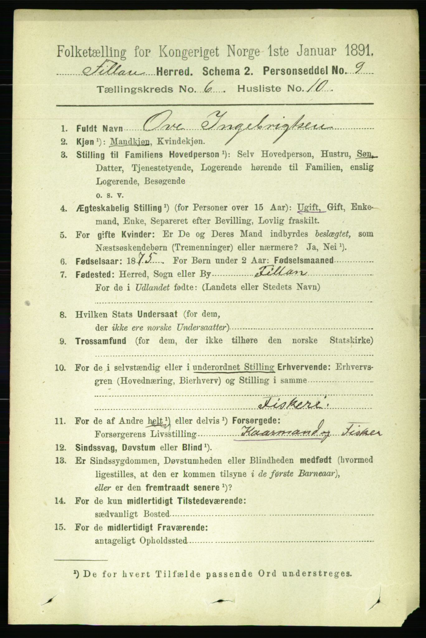 RA, 1891 census for 1616 Fillan, 1891, p. 1334