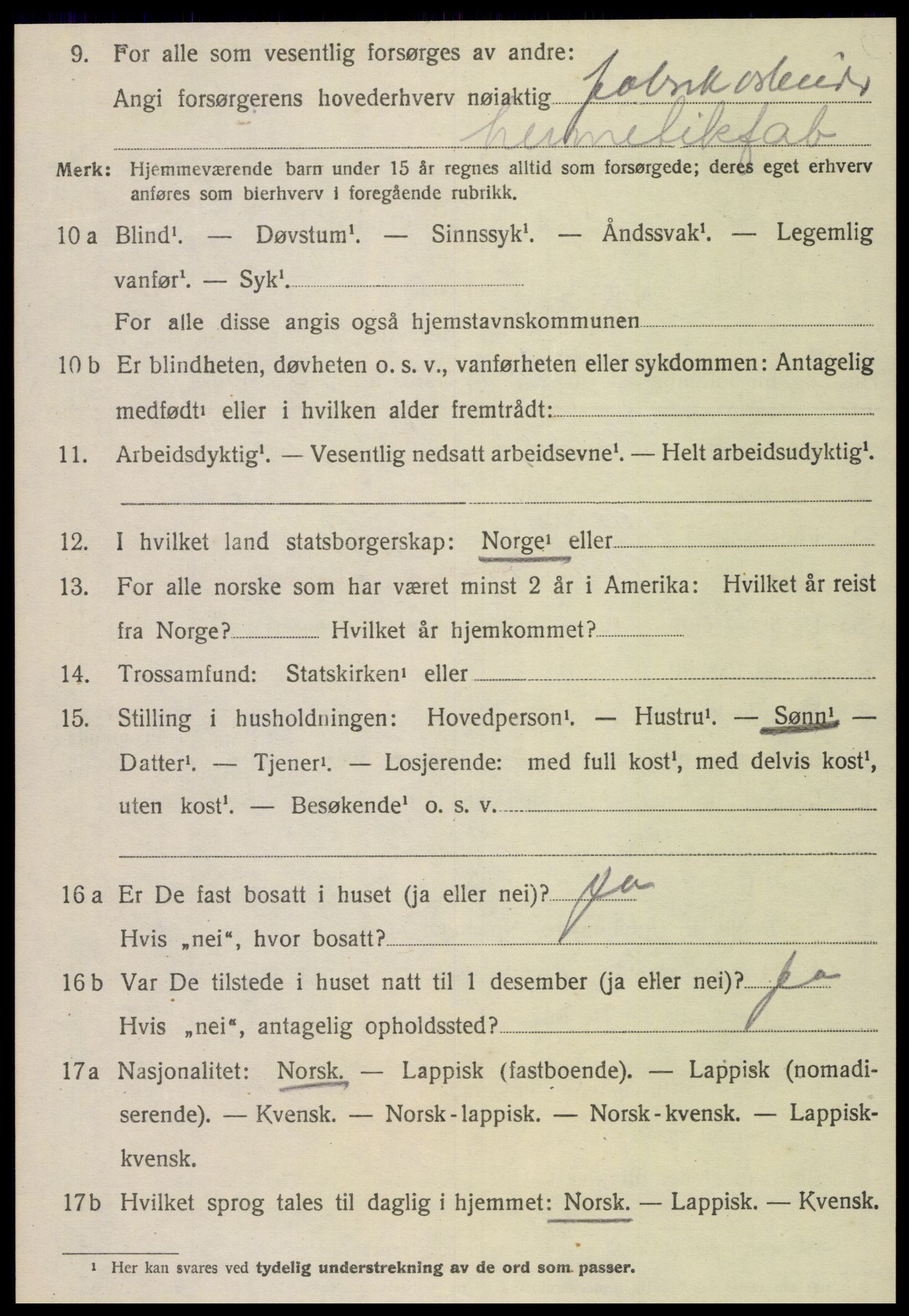 SAT, 1920 census for Nærøy, 1920, p. 4740