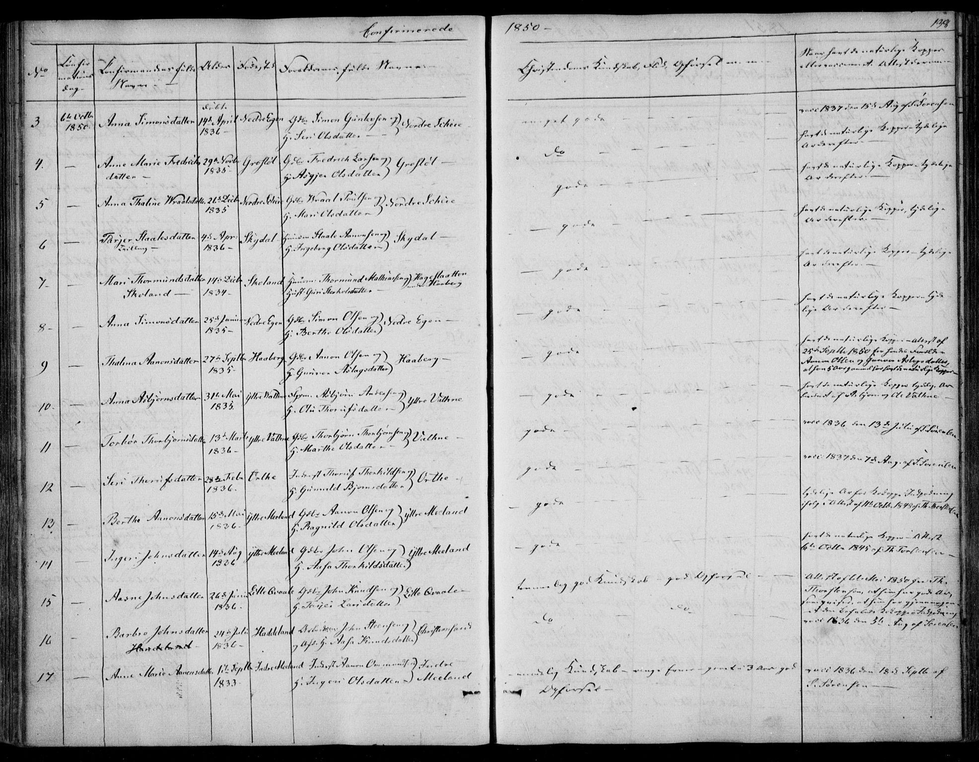 Hægebostad sokneprestkontor, AV/SAK-1111-0024/F/Fa/Fab/L0002: Parish register (official) no. A 2, 1836-1872, p. 138