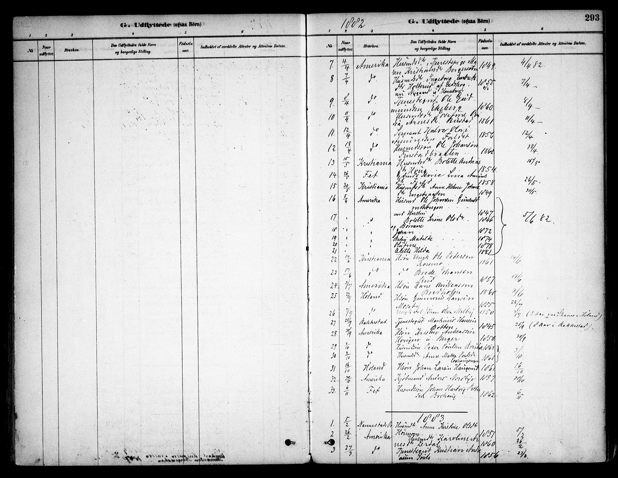 Aurskog prestekontor Kirkebøker, SAO/A-10304a/F/Fa/L0008: Parish register (official) no. I 8, 1878-1937, p. 293