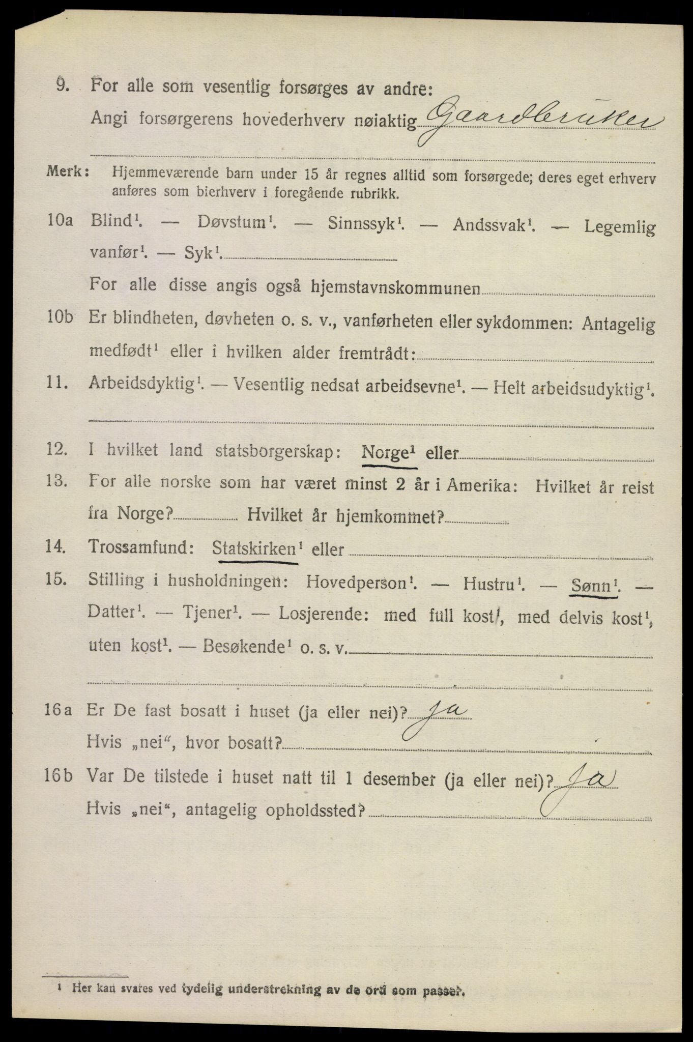 SAKO, 1920 census for Andebu, 1920, p. 5689