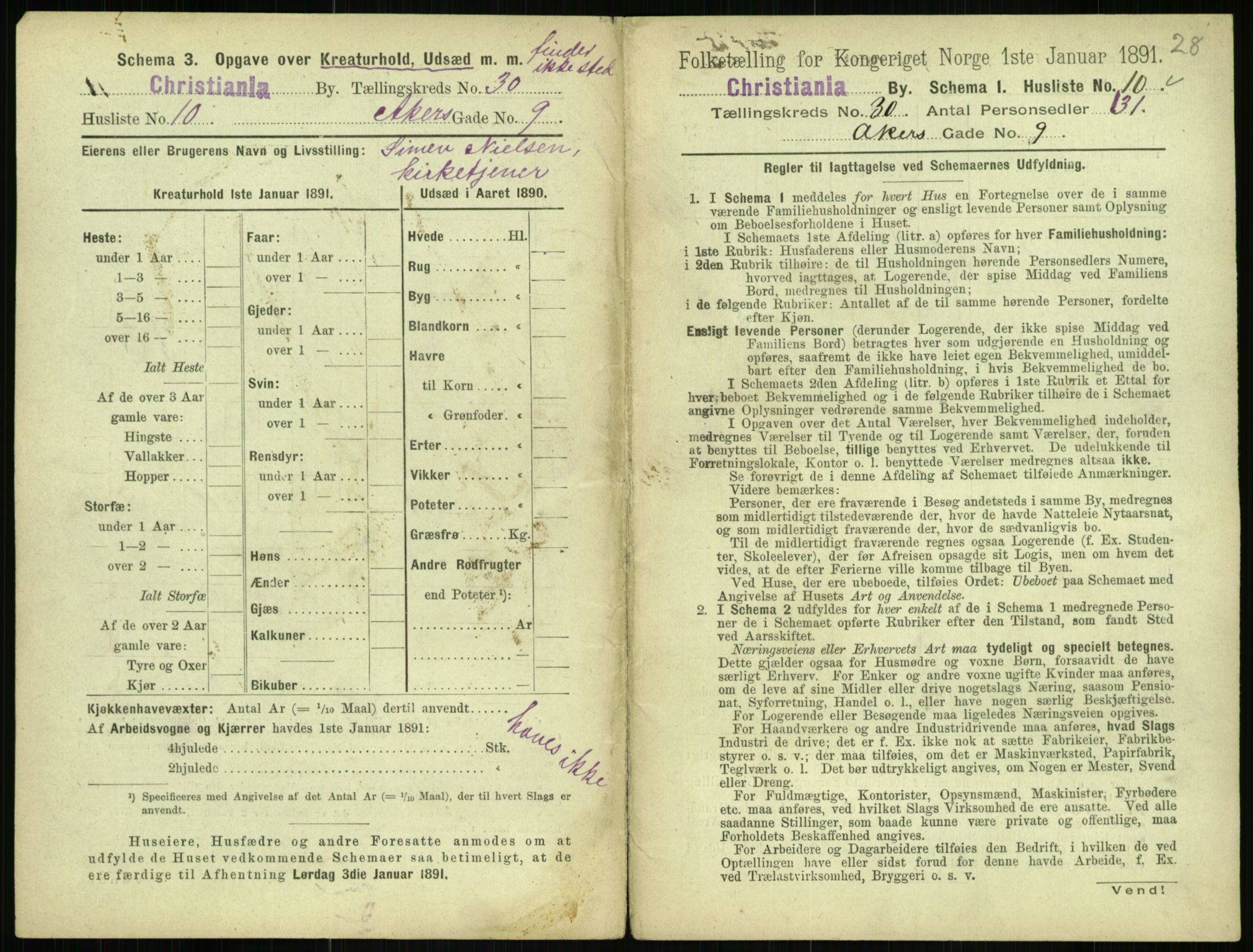 RA, 1891 census for 0301 Kristiania, 1891, p. 15557