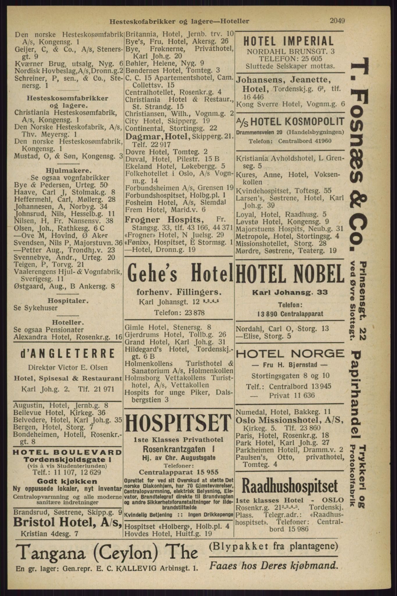 Kristiania/Oslo adressebok, PUBL/-, 1927, p. 2049