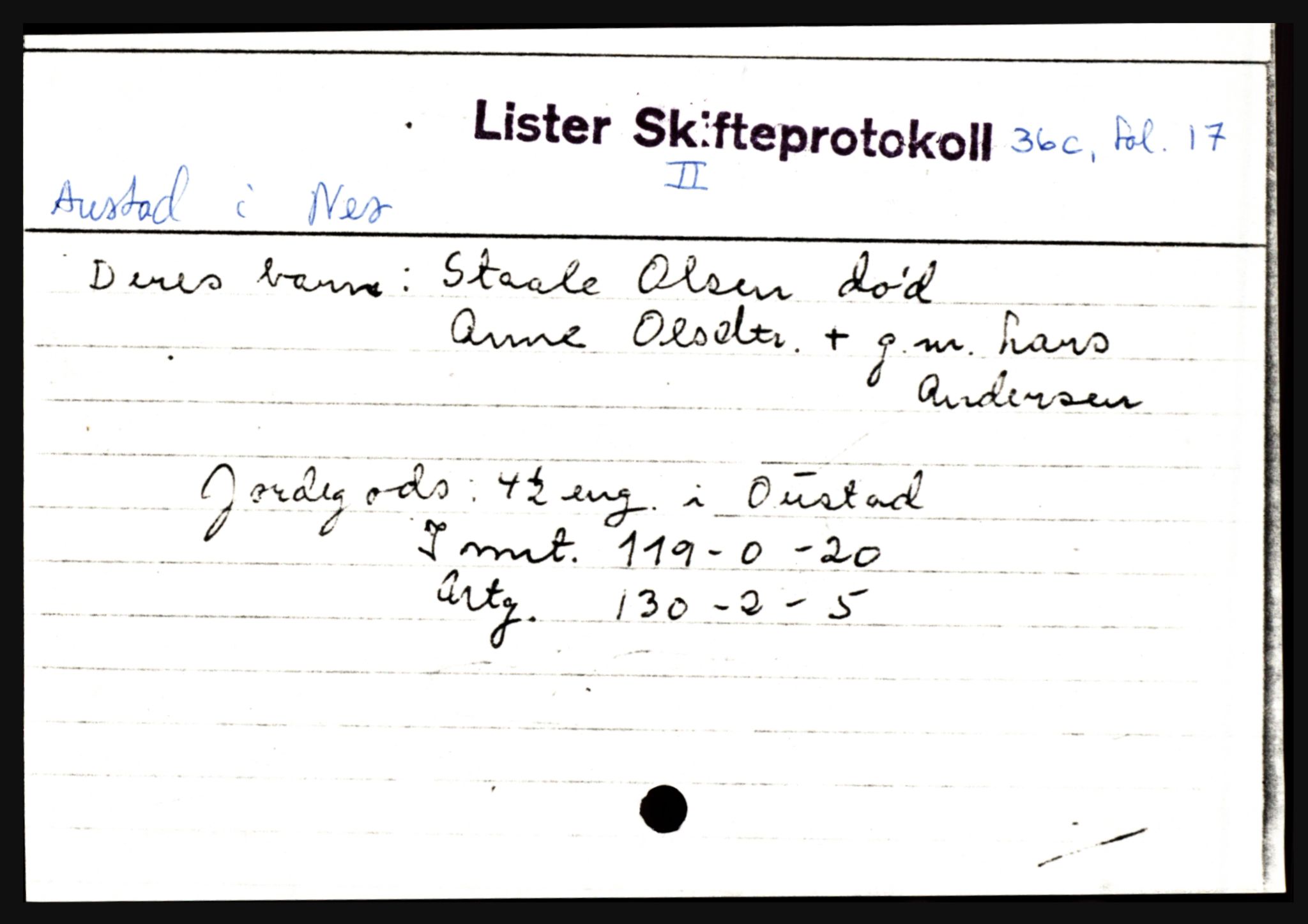 Lister sorenskriveri, AV/SAK-1221-0003/H, p. 865