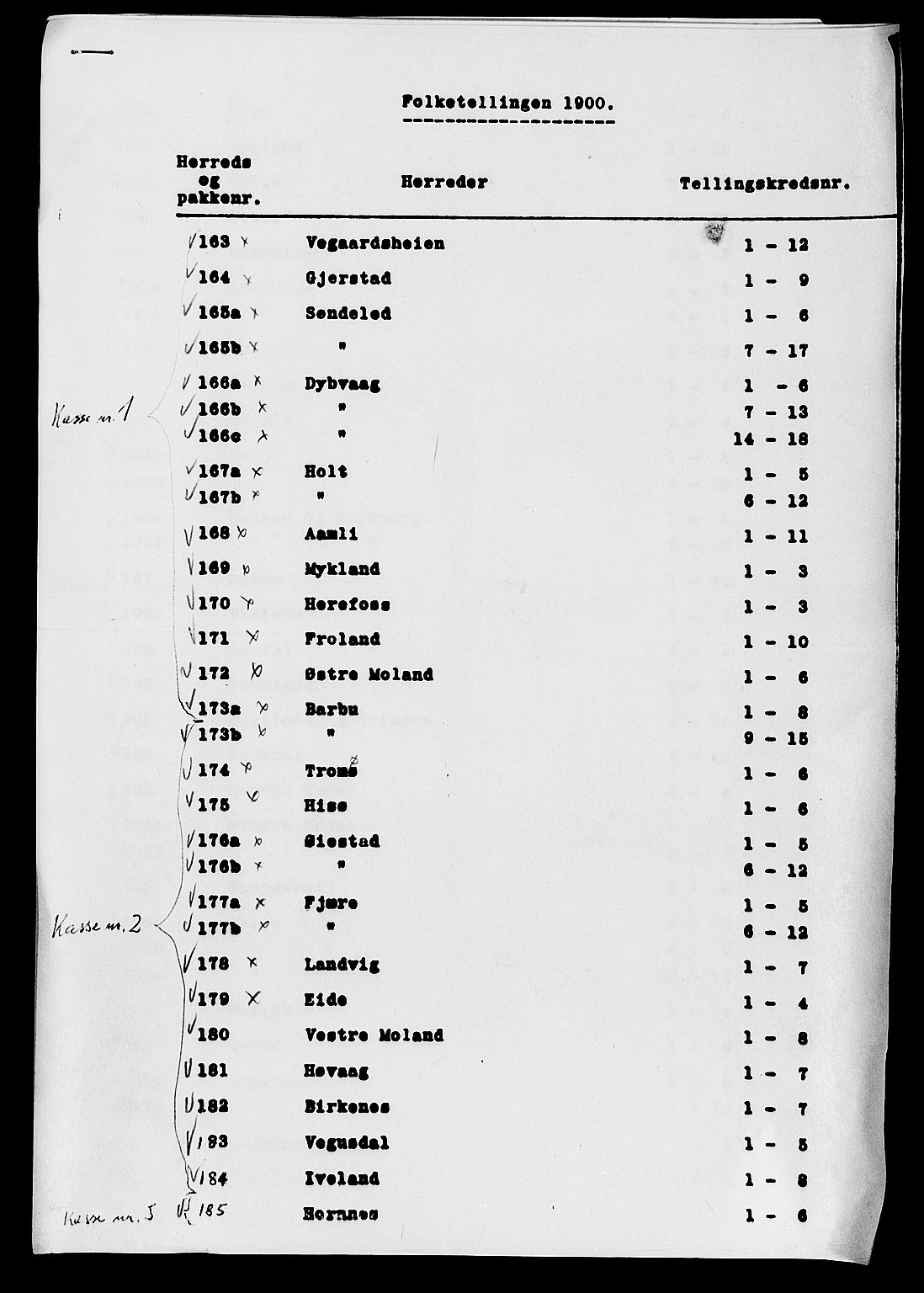 SAK, 1900 census for Eide, 1900, p. 18