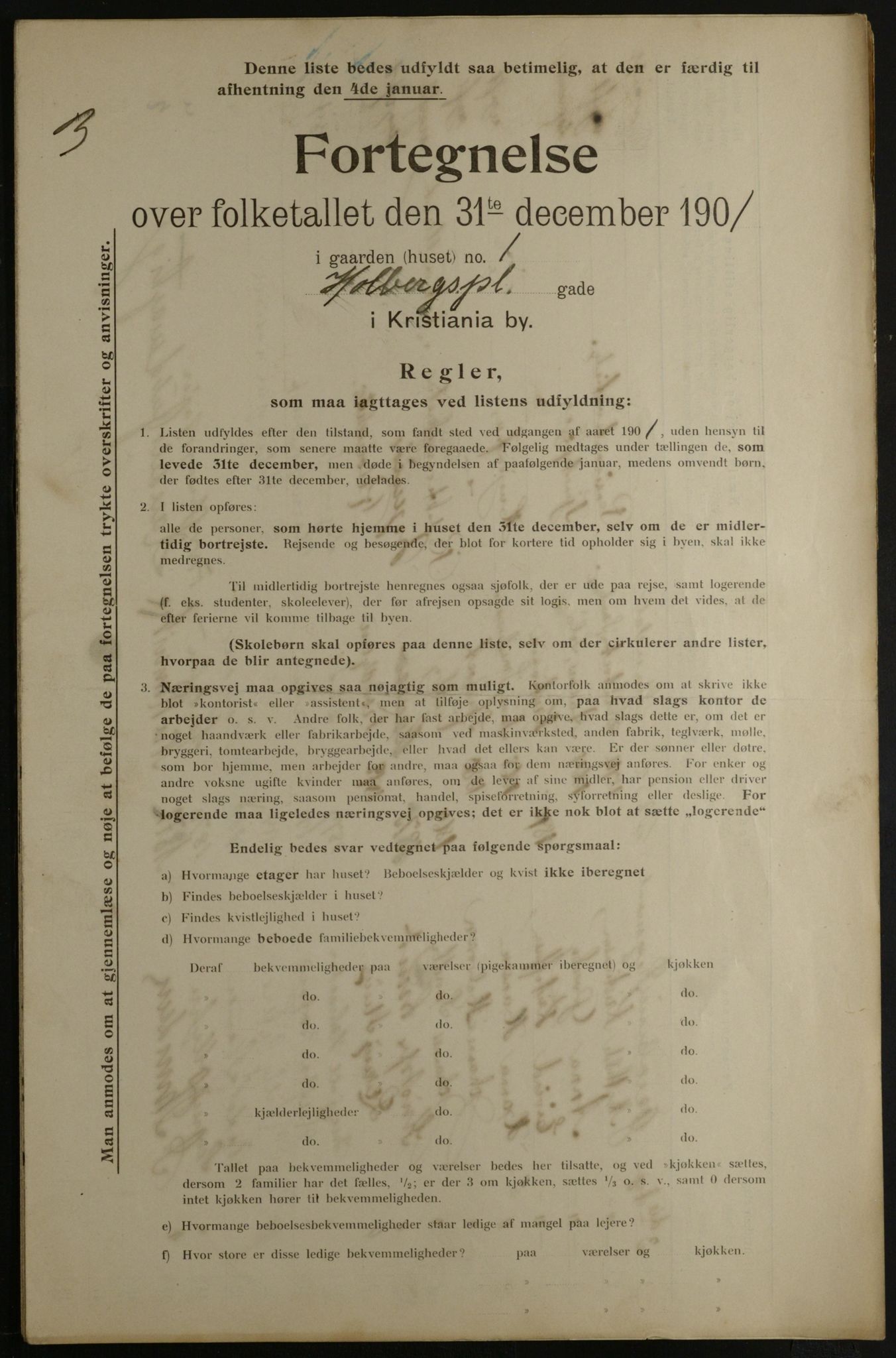 OBA, Municipal Census 1901 for Kristiania, 1901, p. 6395