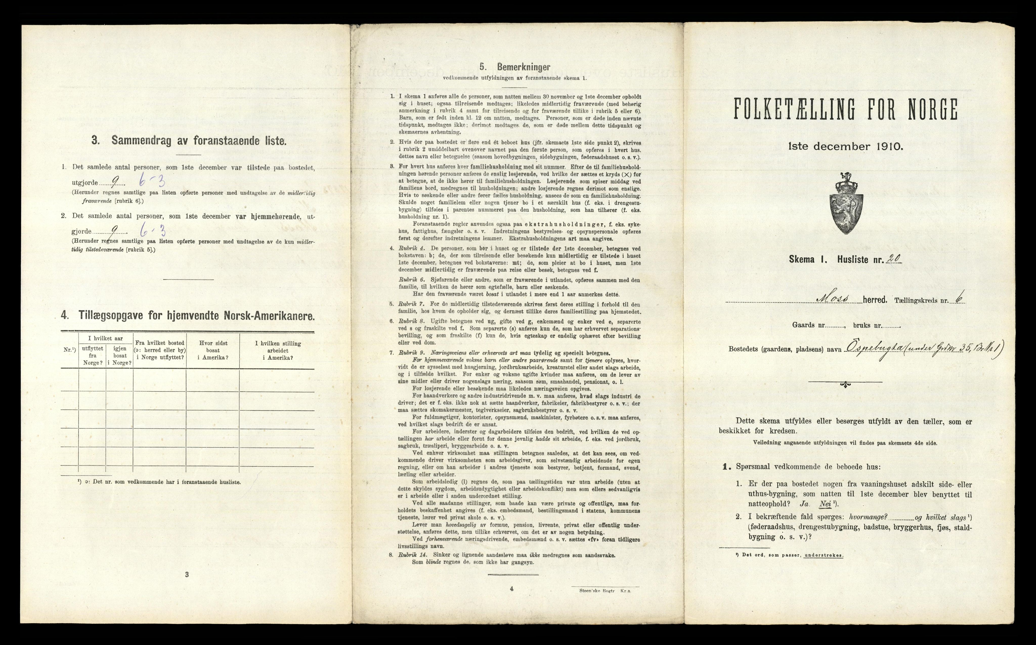 RA, 1910 census for Moss, 1910, p. 702