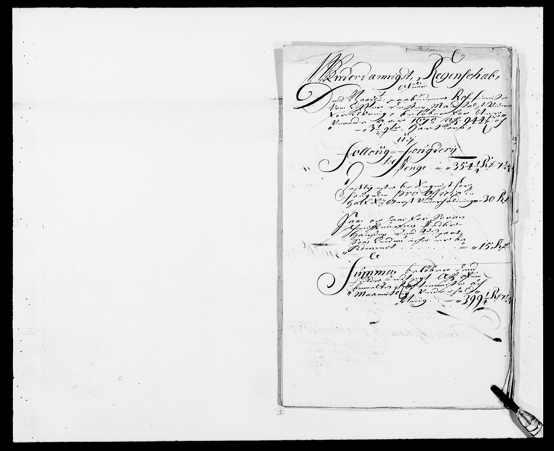 Rentekammeret inntil 1814, Reviderte regnskaper, Fogderegnskap, RA/EA-4092/R09/L0427: Fogderegnskap Follo, 1678, p. 247