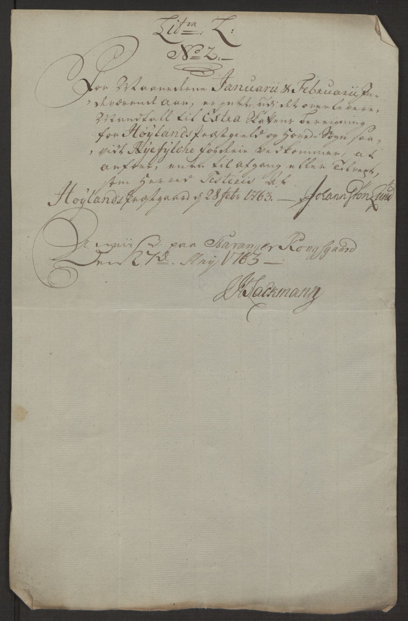 Rentekammeret inntil 1814, Reviderte regnskaper, Hovedkasseregnskaper, AV/RA-EA-4065/Rf/L0072b: Ekstraskatteregnskap, 1762, p. 485