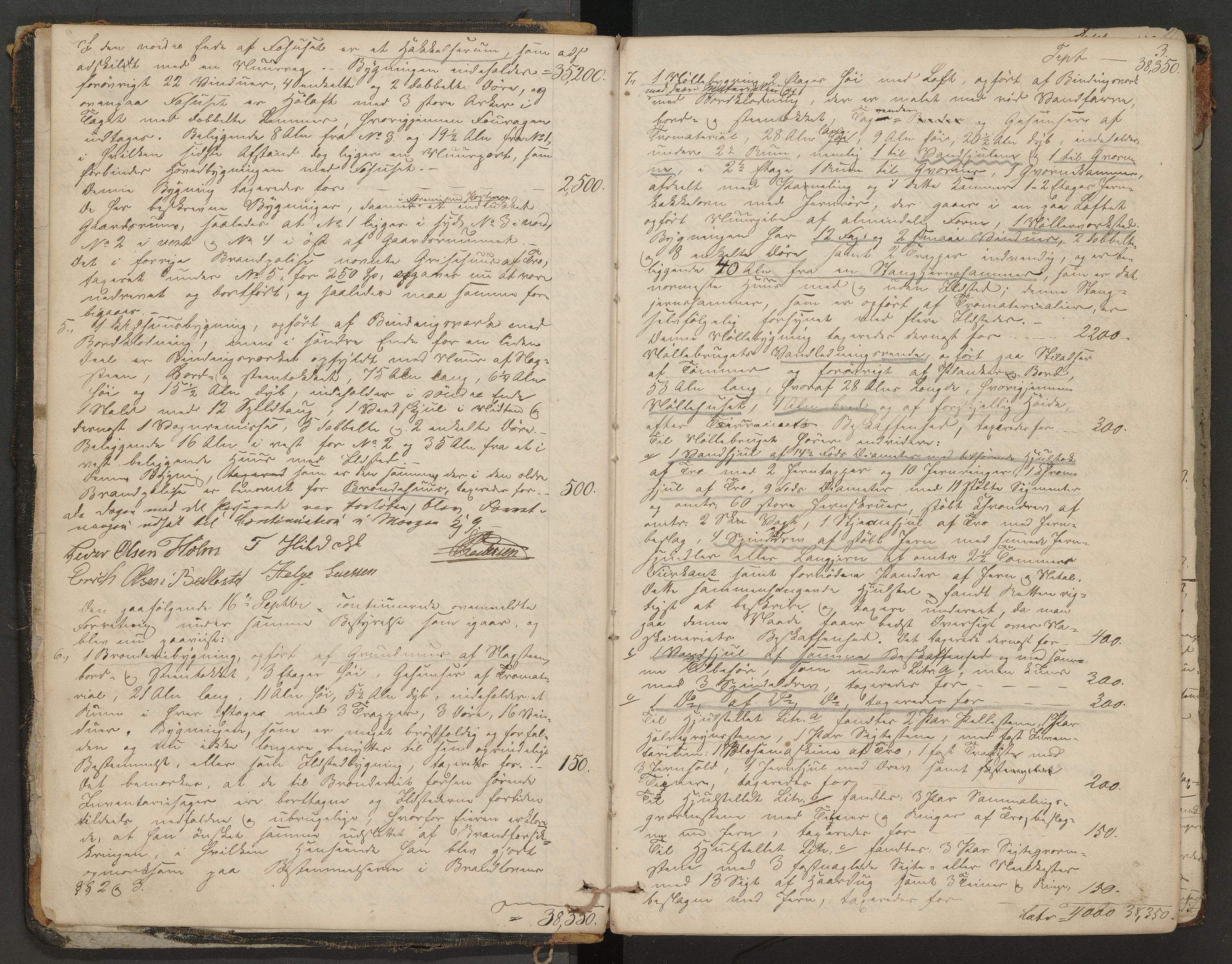 Gjerpen og Siljan lensmannskontor, AV/SAKO-A-555/Y/Ye/Yea/L0001: Branntakstprotokoll, 1846-1856