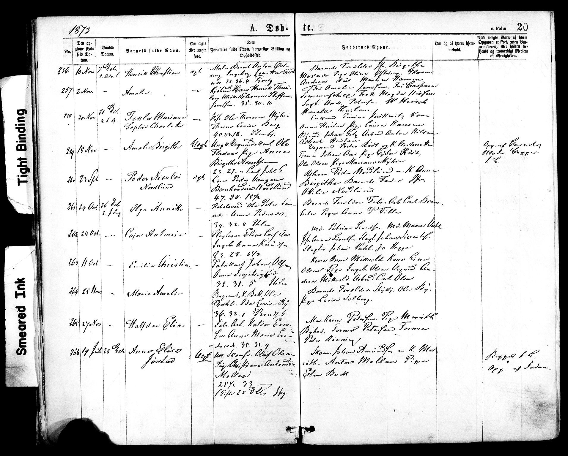 Ministerialprotokoller, klokkerbøker og fødselsregistre - Sør-Trøndelag, SAT/A-1456/602/L0118: Parish register (official) no. 602A16, 1873-1879, p. 20