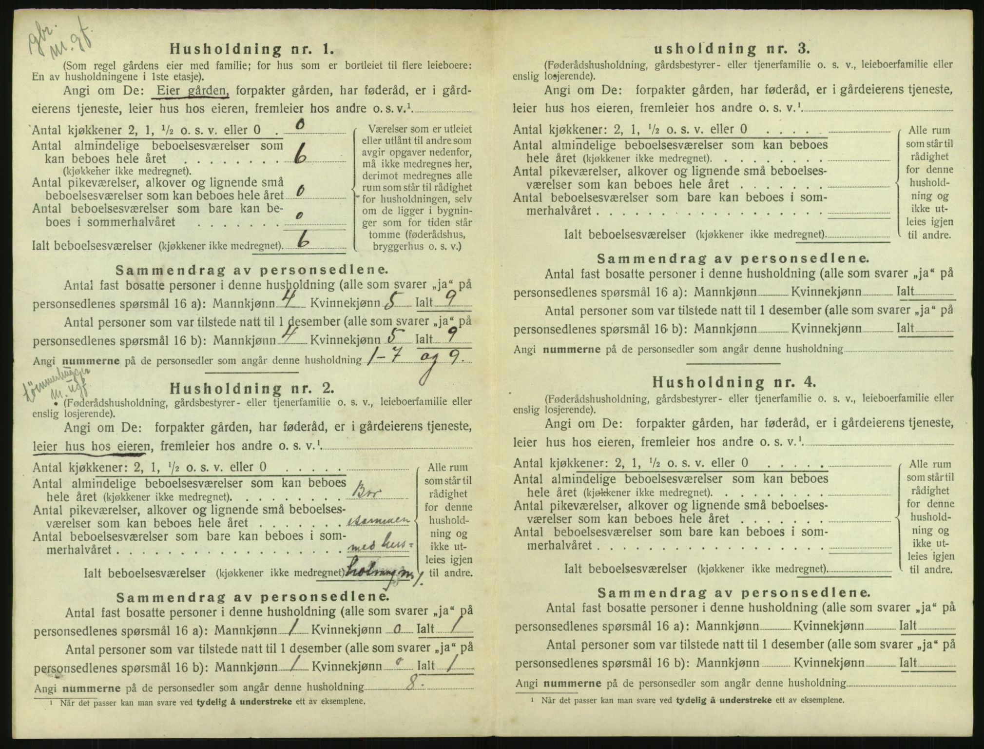 SAK, 1920 census for Gjøvdal, 1920, p. 193