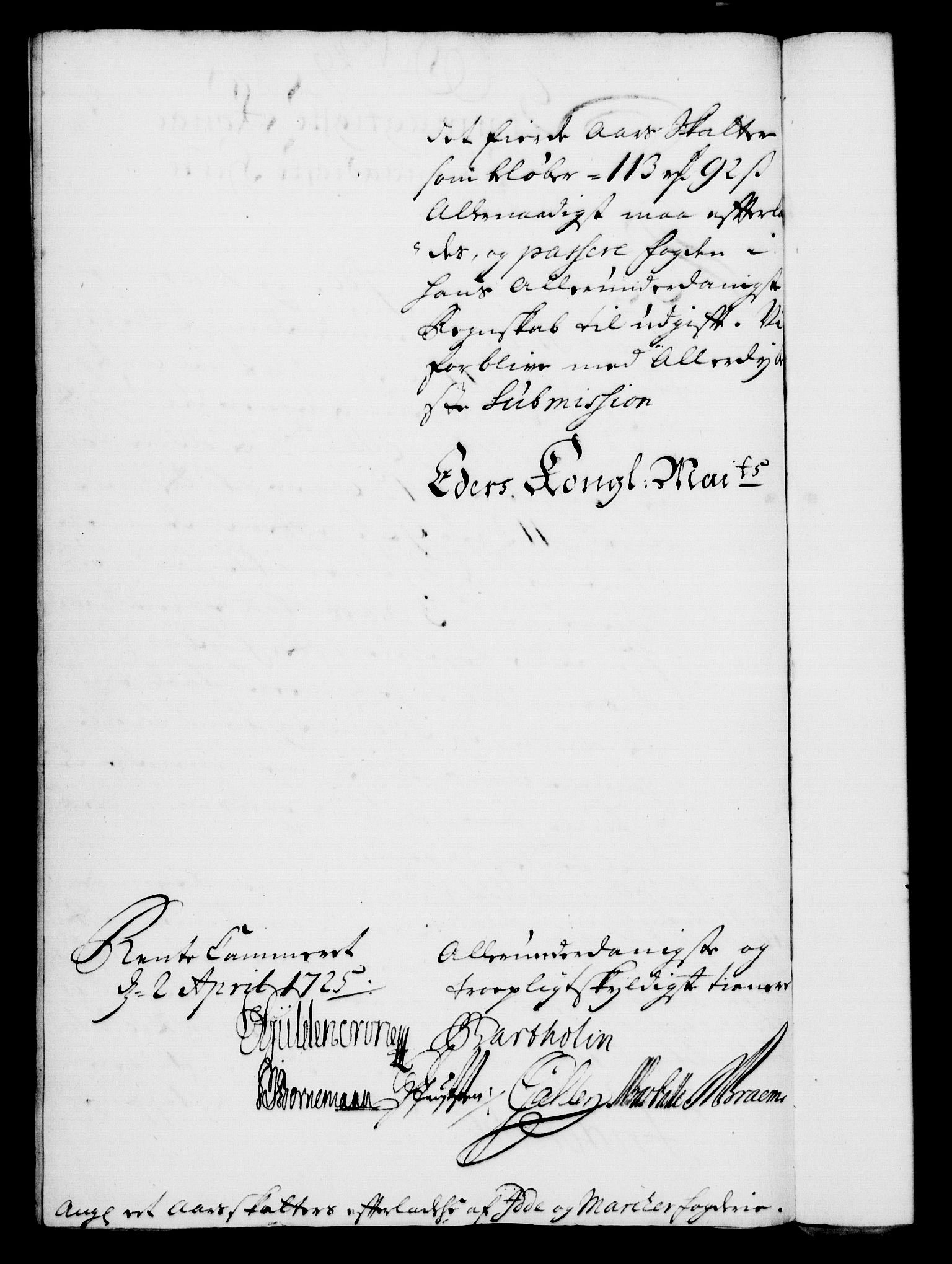 Rentekammeret, Kammerkanselliet, AV/RA-EA-3111/G/Gf/Gfa/L0008: Norsk relasjons- og resolusjonsprotokoll (merket RK 52.8), 1725, p. 289