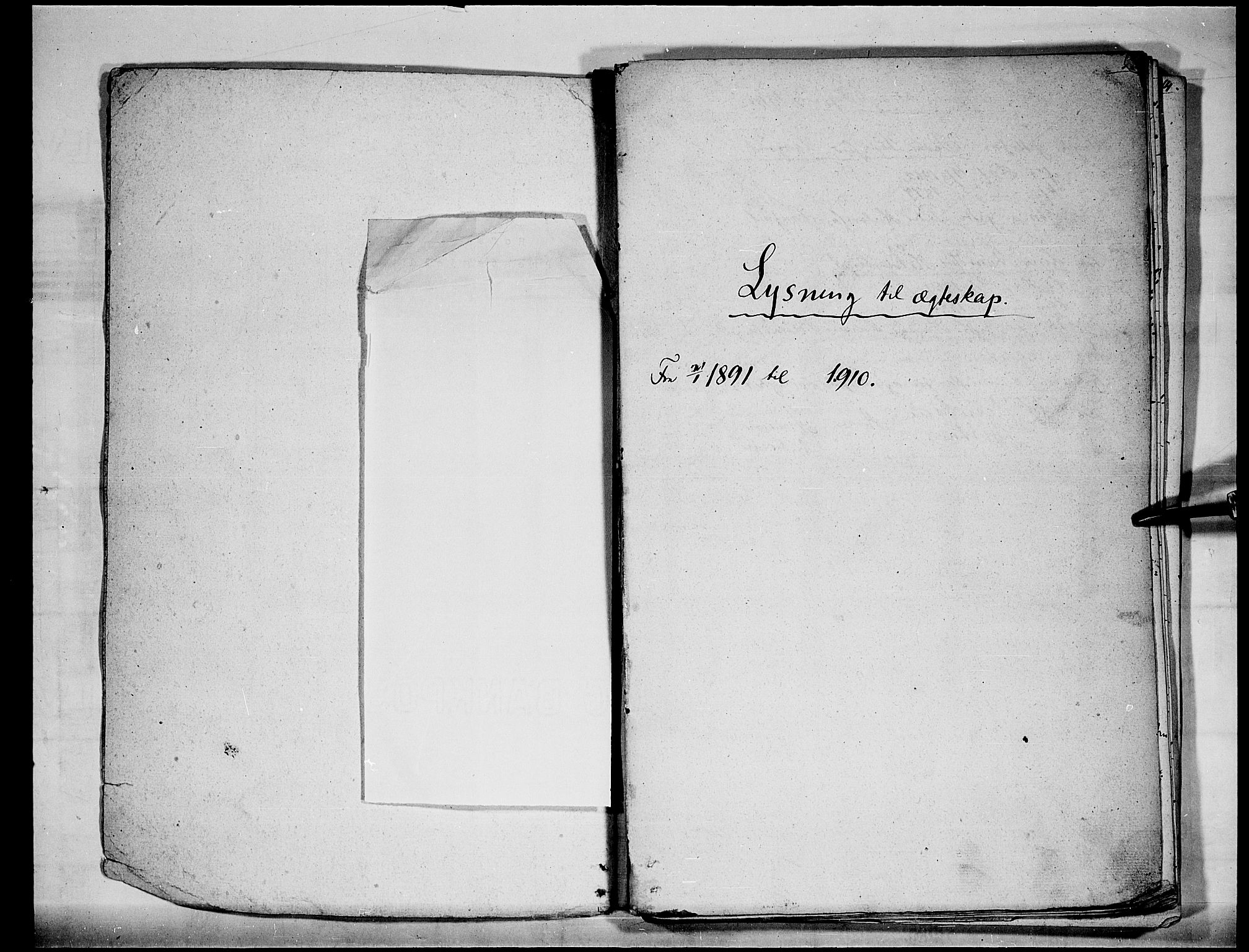Hof prestekontor, AV/SAH-PREST-038/I/Ie: Banns register no. II 1A, 1891-1910, p. 1