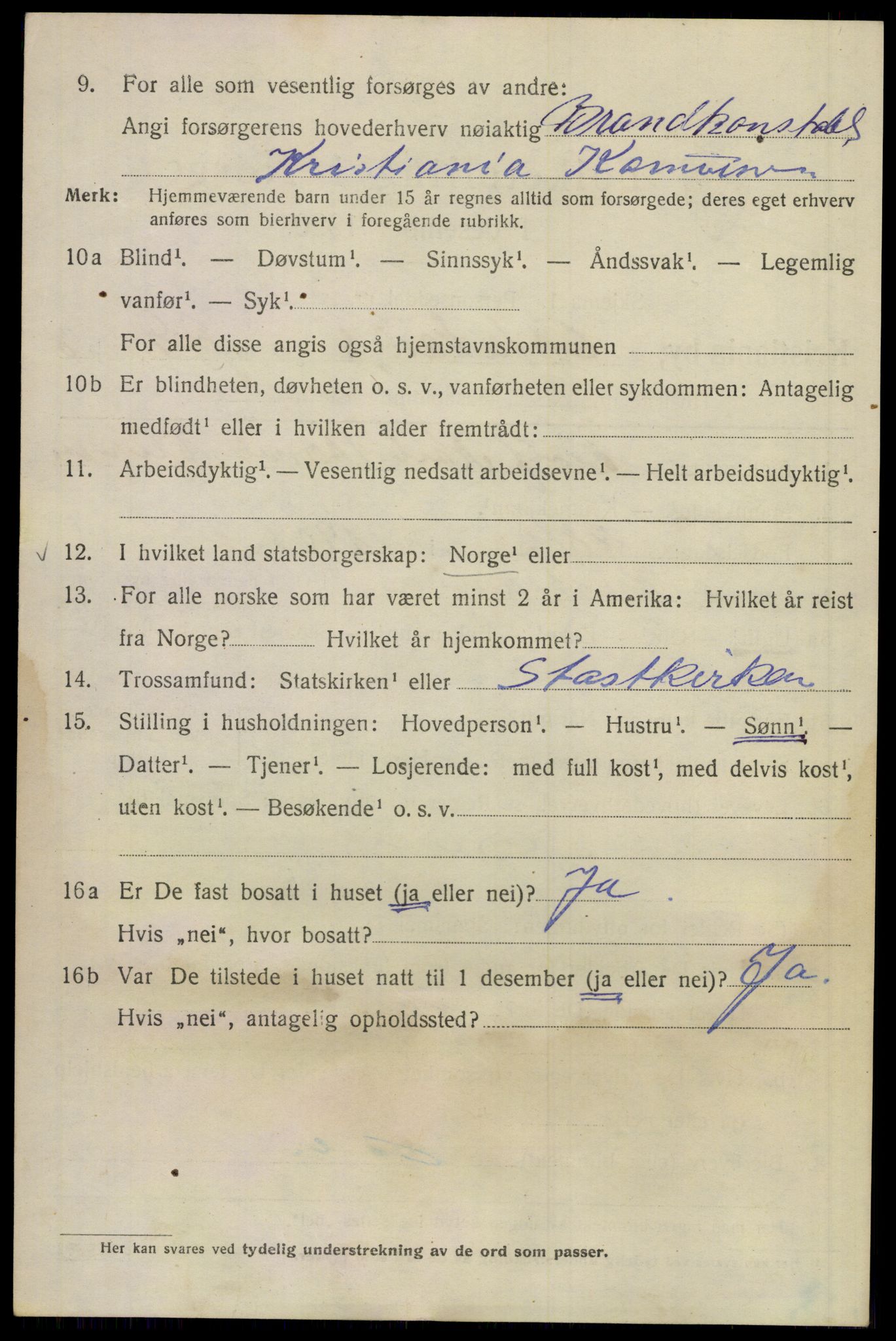 SAO, 1920 census for Kristiania, 1920, p. 442582