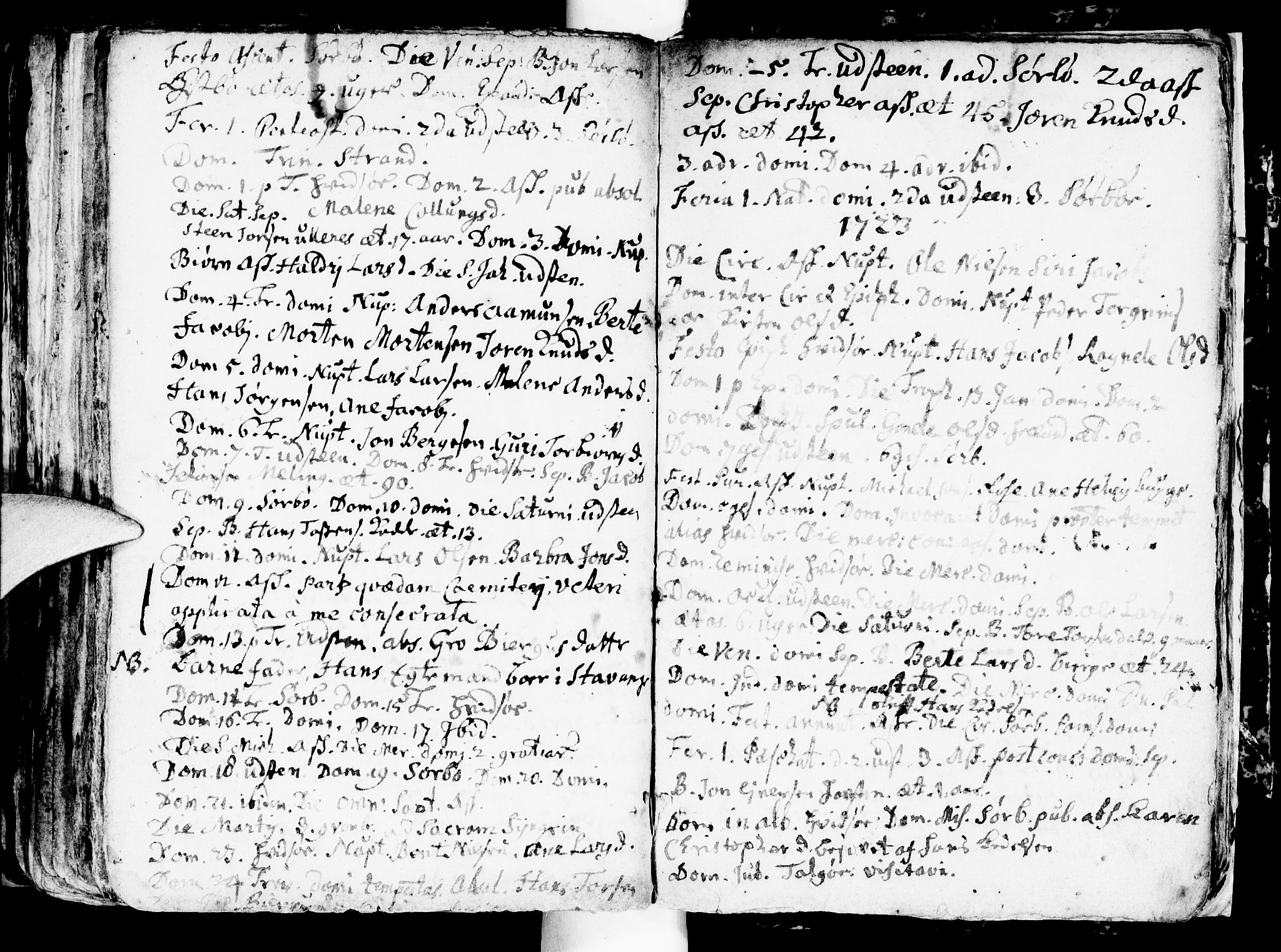 Rennesøy sokneprestkontor, SAST/A -101827/H/Ha/Haa/L0001: Parish register (official) no. A 1, 1668-1737