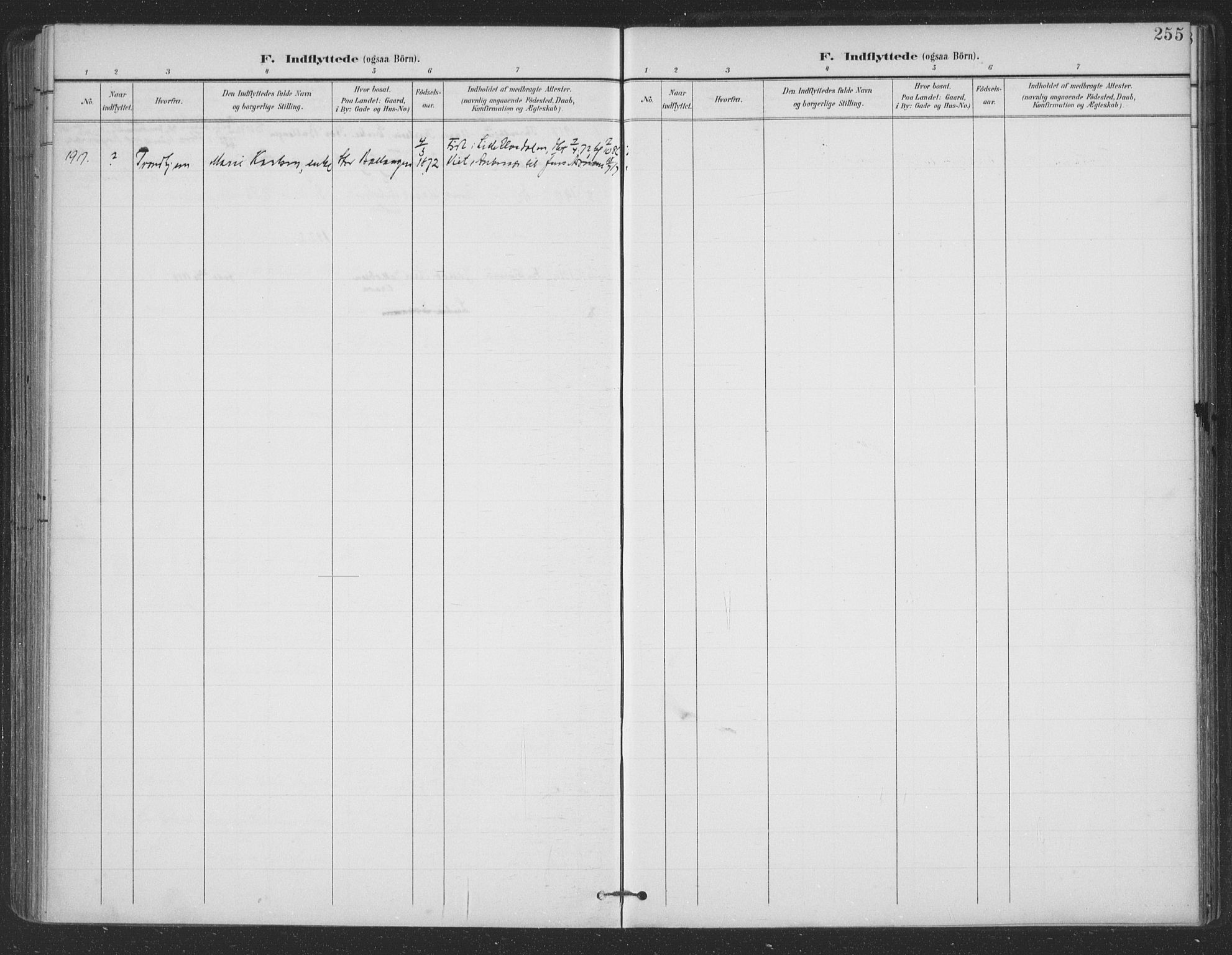 Ministerialprotokoller, klokkerbøker og fødselsregistre - Nordland, SAT/A-1459/863/L0899: Parish register (official) no. 863A11, 1897-1906, p. 255