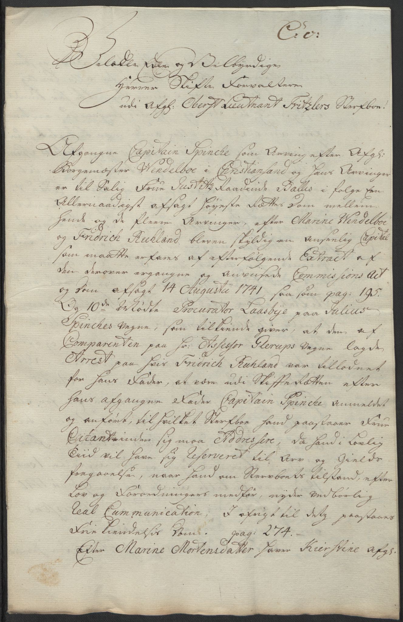 Forsvaret, Generalauditøren, AV/RA-RAFA-1772/F/Fj/Fja/L0036: --, 1731-1822, p. 423