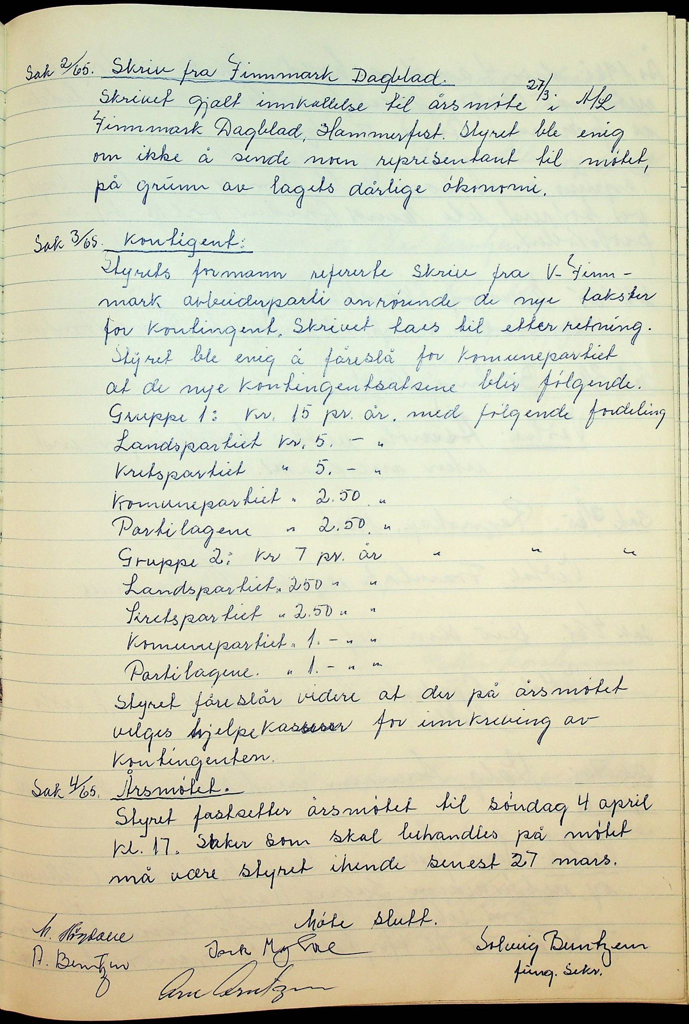 Øksfjord Arbeiderlag, FMFB/A-1218/A/L0001: Møtebok for Øksfjord arbeiderlag, 1962-1971, p. 47