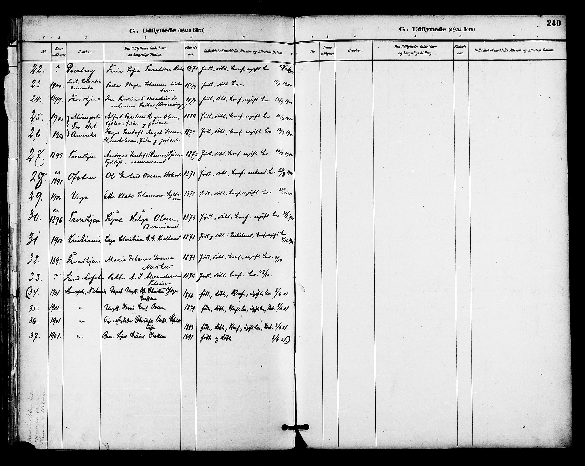 Ministerialprotokoller, klokkerbøker og fødselsregistre - Nordland, SAT/A-1459/813/L0200: Parish register (official) no. 813A10, 1886-1900, p. 240