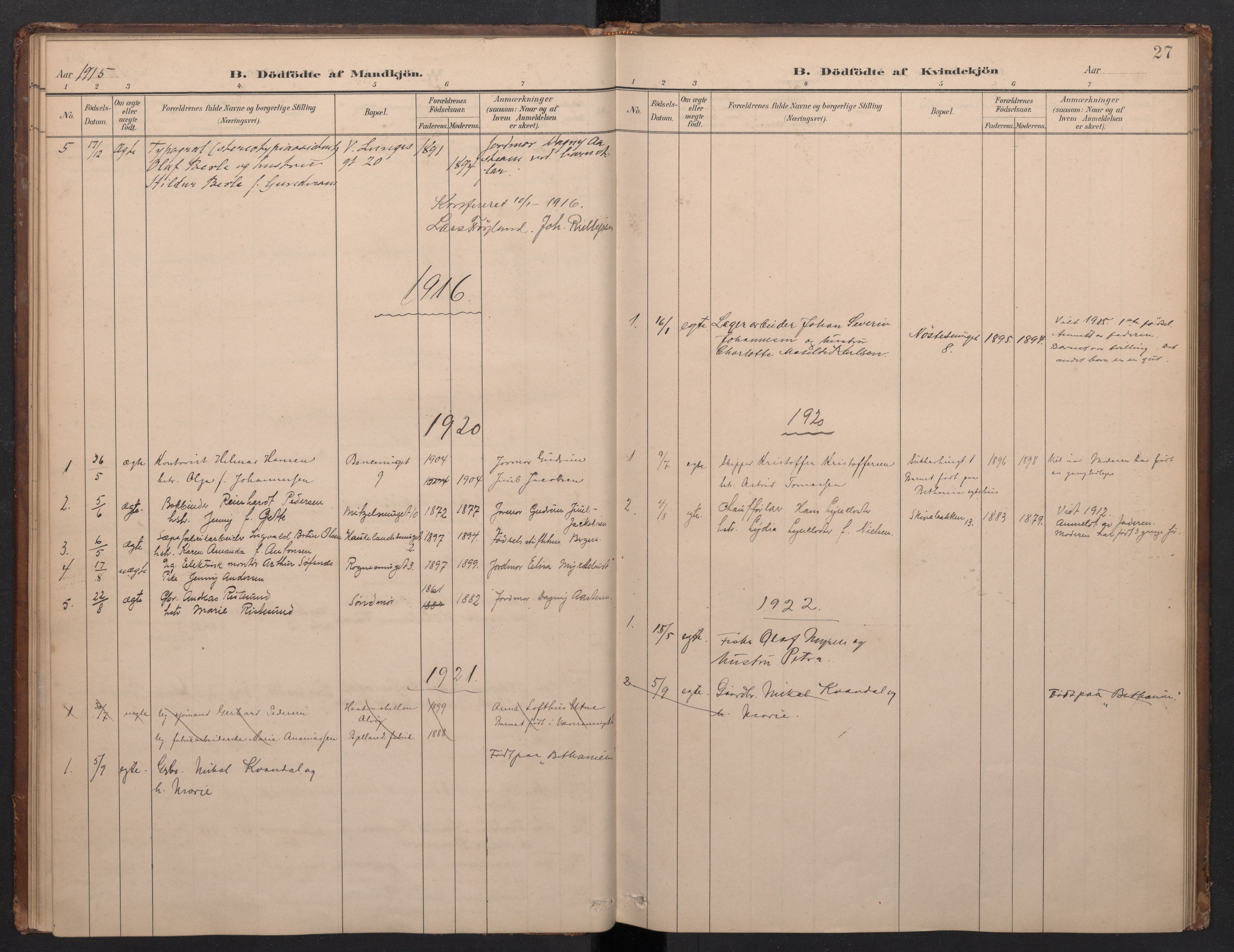 Domkirken sokneprestembete, AV/SAB-A-74801/H/Haa/L0049: Parish register (official) no. G 1, 1882-1922, p. 26b-27a