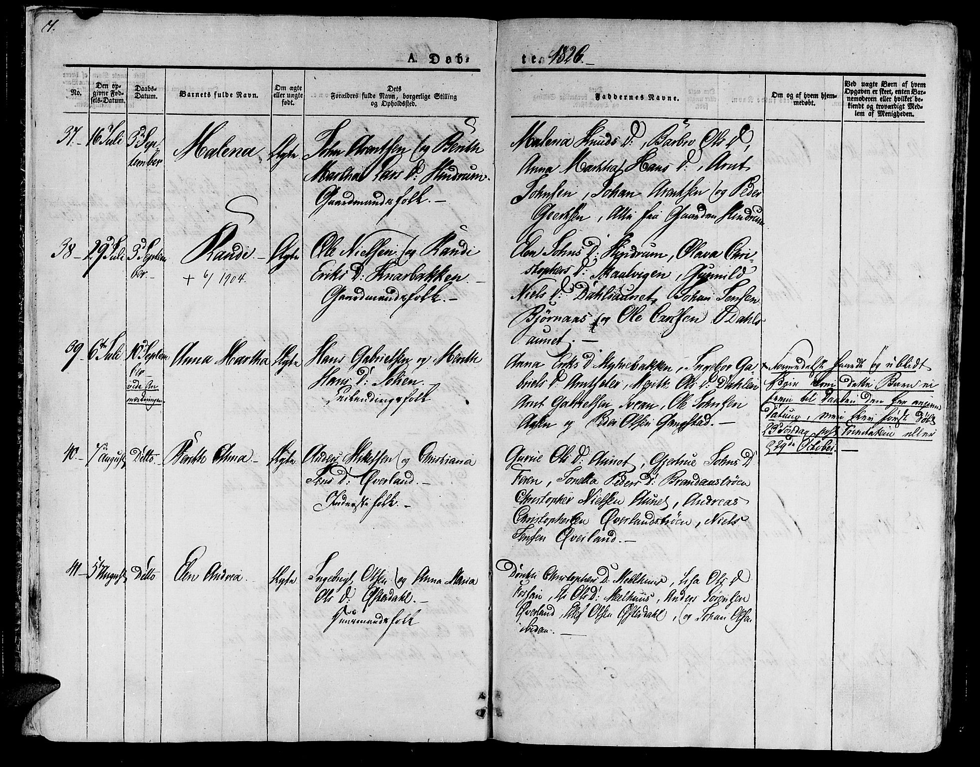 Ministerialprotokoller, klokkerbøker og fødselsregistre - Nord-Trøndelag, SAT/A-1458/701/L0006: Parish register (official) no. 701A06, 1825-1841, p. 7