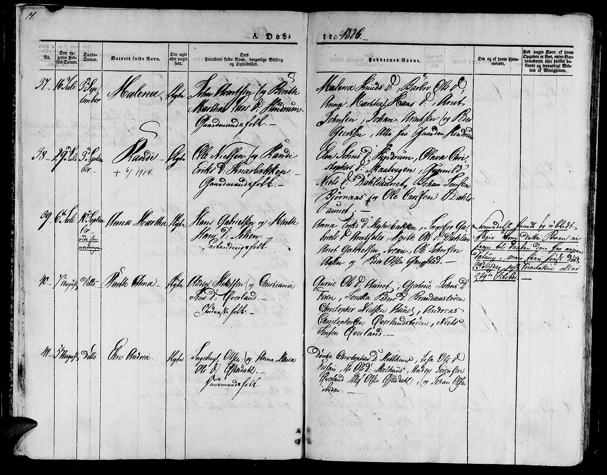 Ministerialprotokoller, klokkerbøker og fødselsregistre - Nord-Trøndelag, AV/SAT-A-1458/701/L0006: Parish register (official) no. 701A06, 1825-1841, p. 7