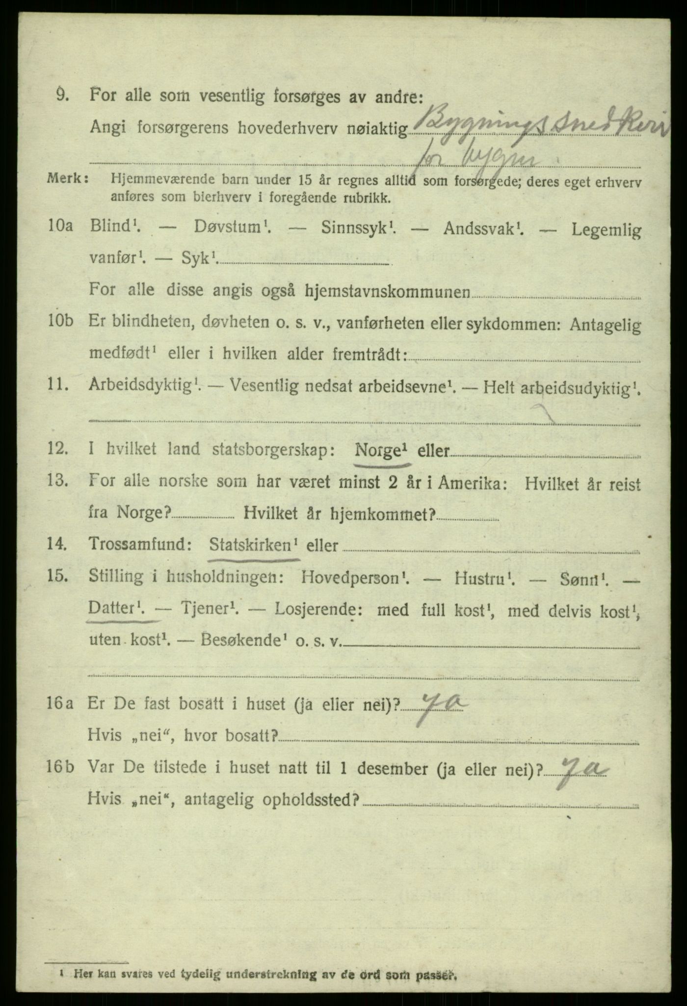 SAB, 1920 census for Manger, 1920, p. 2090