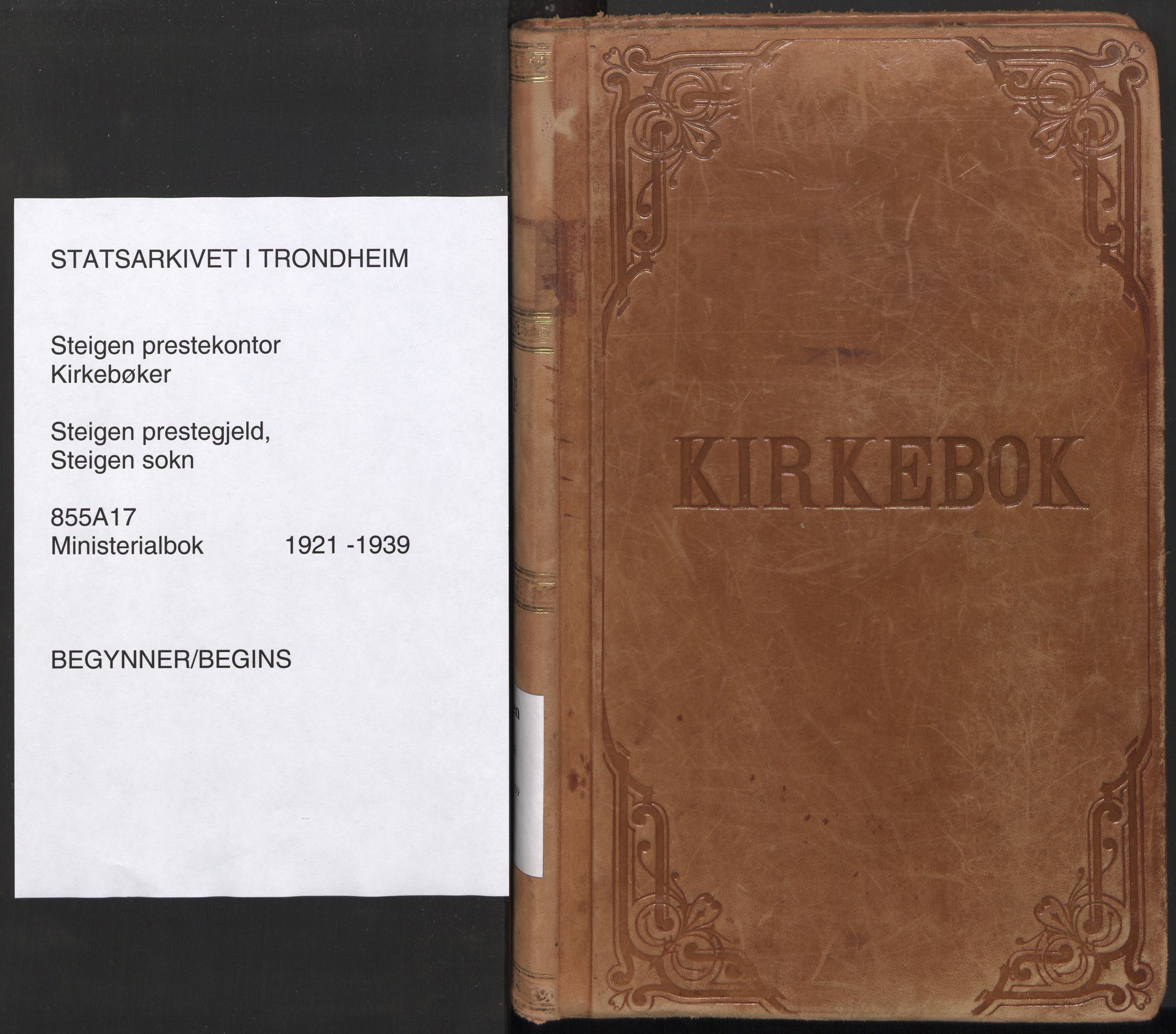 Ministerialprotokoller, klokkerbøker og fødselsregistre - Nordland, SAT/A-1459/855/L0810: Parish register (official) no. 855A17, 1921-1939