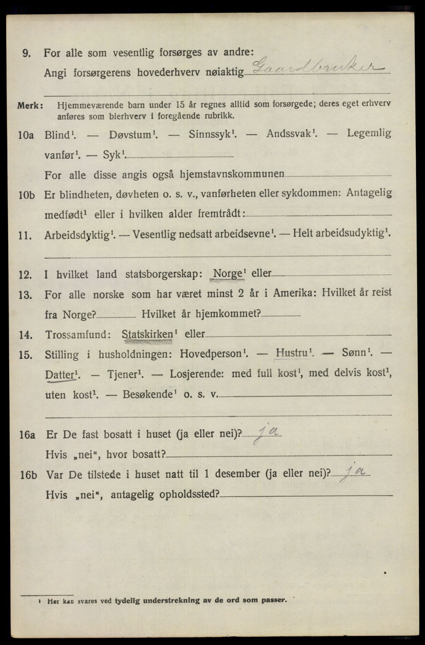 SAO, 1920 census for Vestby, 1920, p. 5282