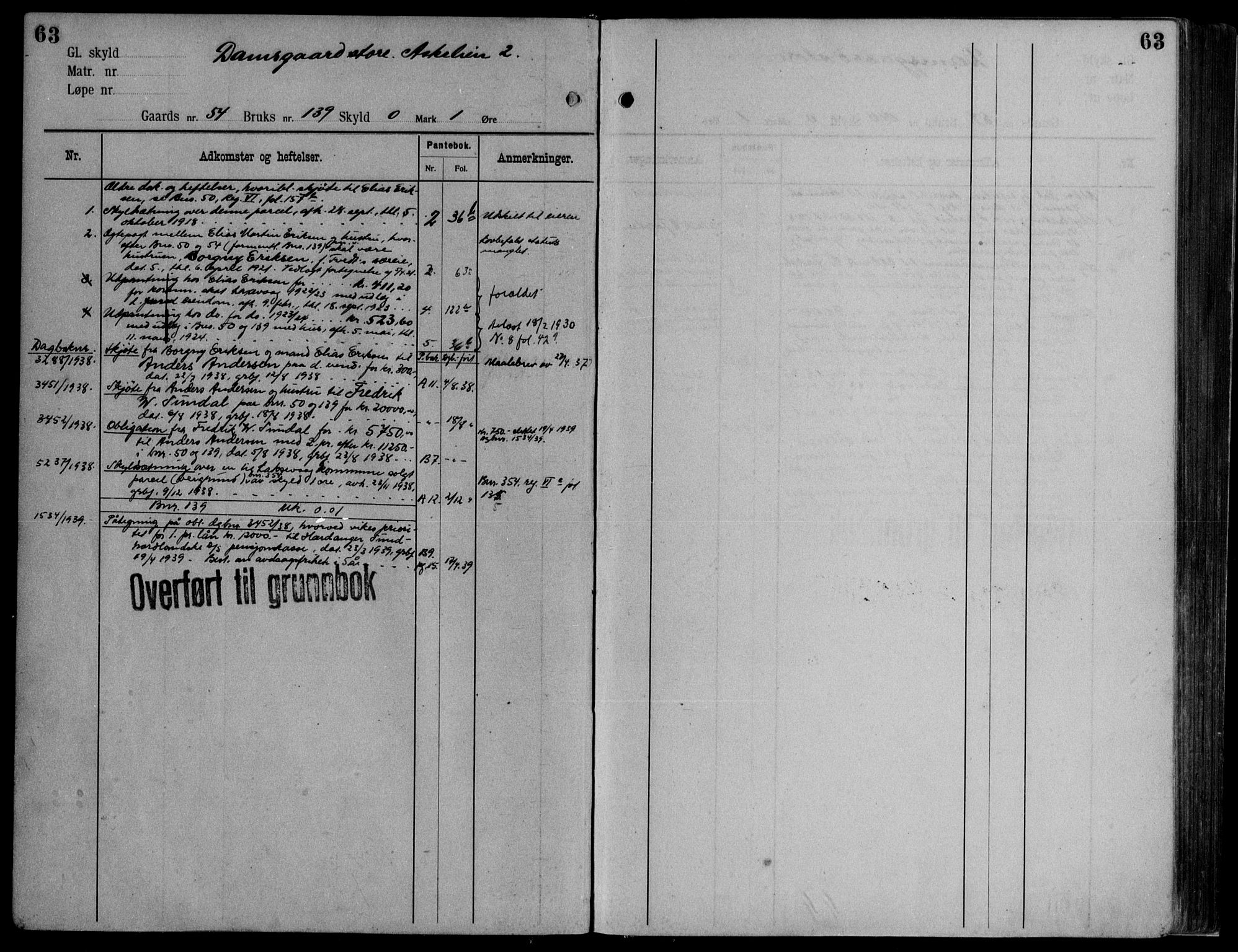 Midhordland sorenskriveri, AV/SAB-A-3001/1/G/Ga/Gab/L0115: Mortgage register no. II.A.b.115, p. 63