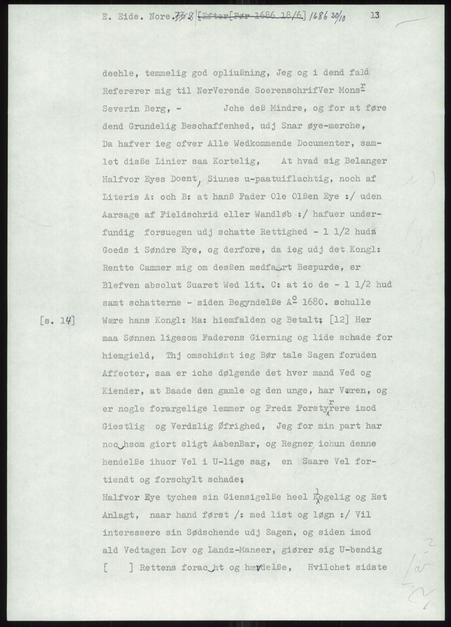 Samlinger til kildeutgivelse, Diplomavskriftsamlingen, AV/RA-EA-4053/H/Ha, p. 1700